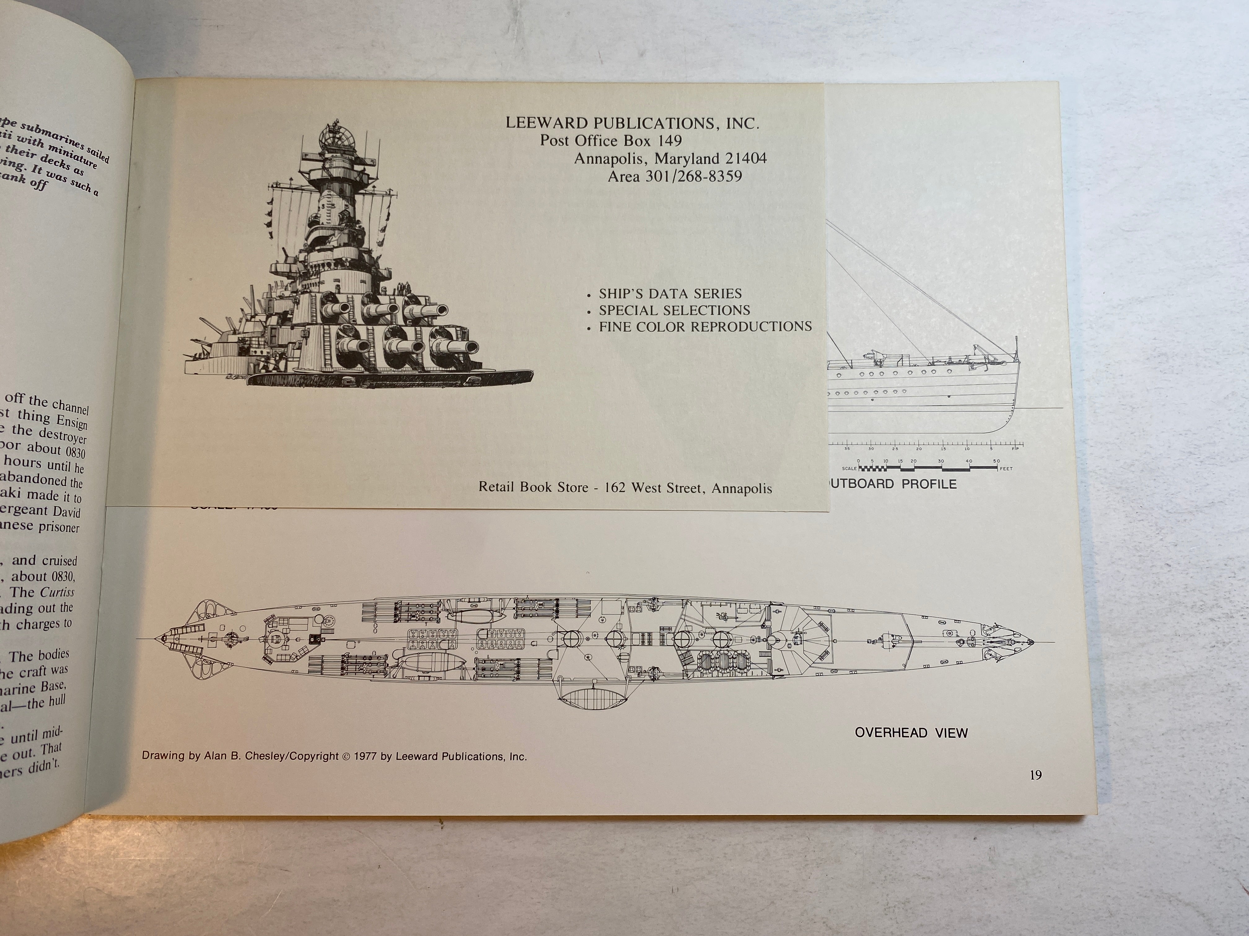 USS Ward The First Shot Ship's Data 1977 Leeward Publications