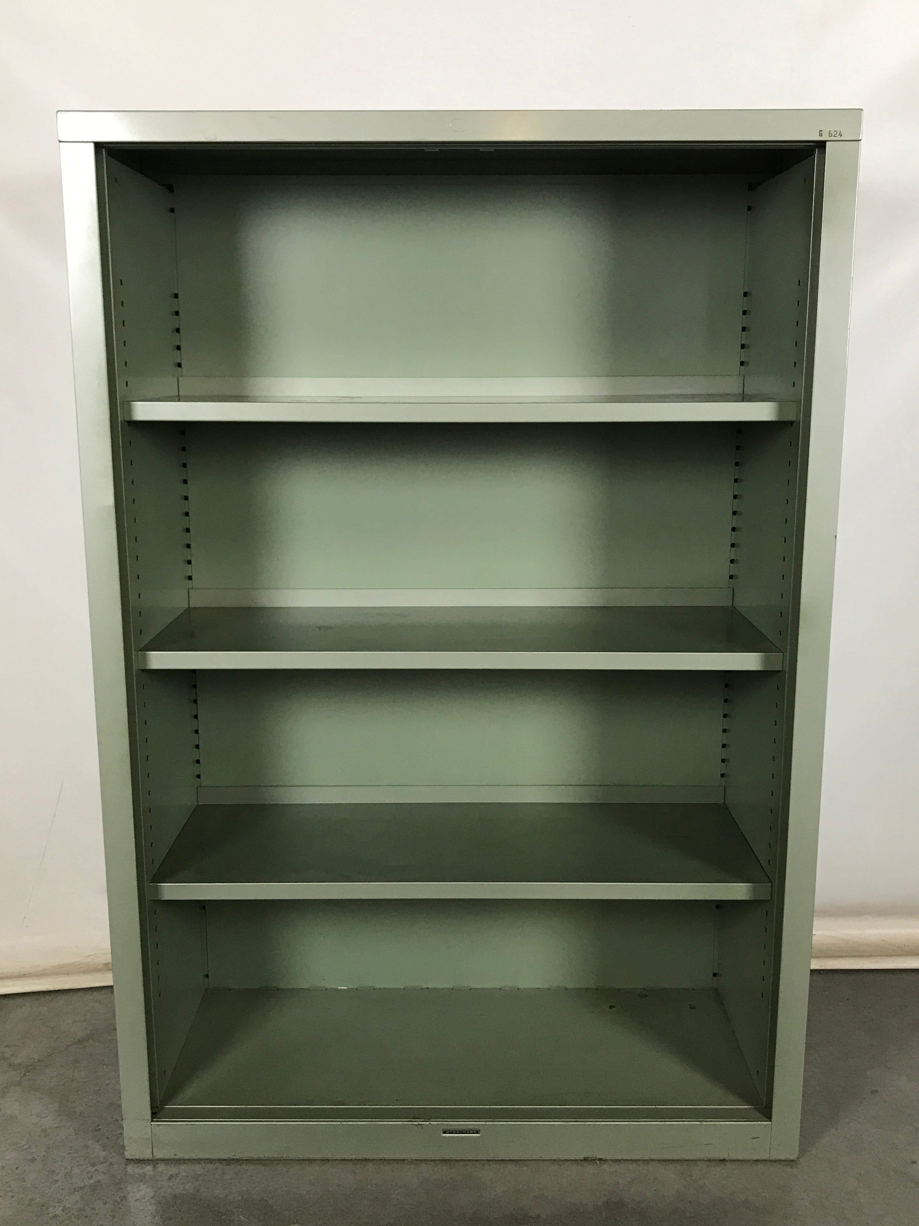 Steelcase Green Metal Shelf