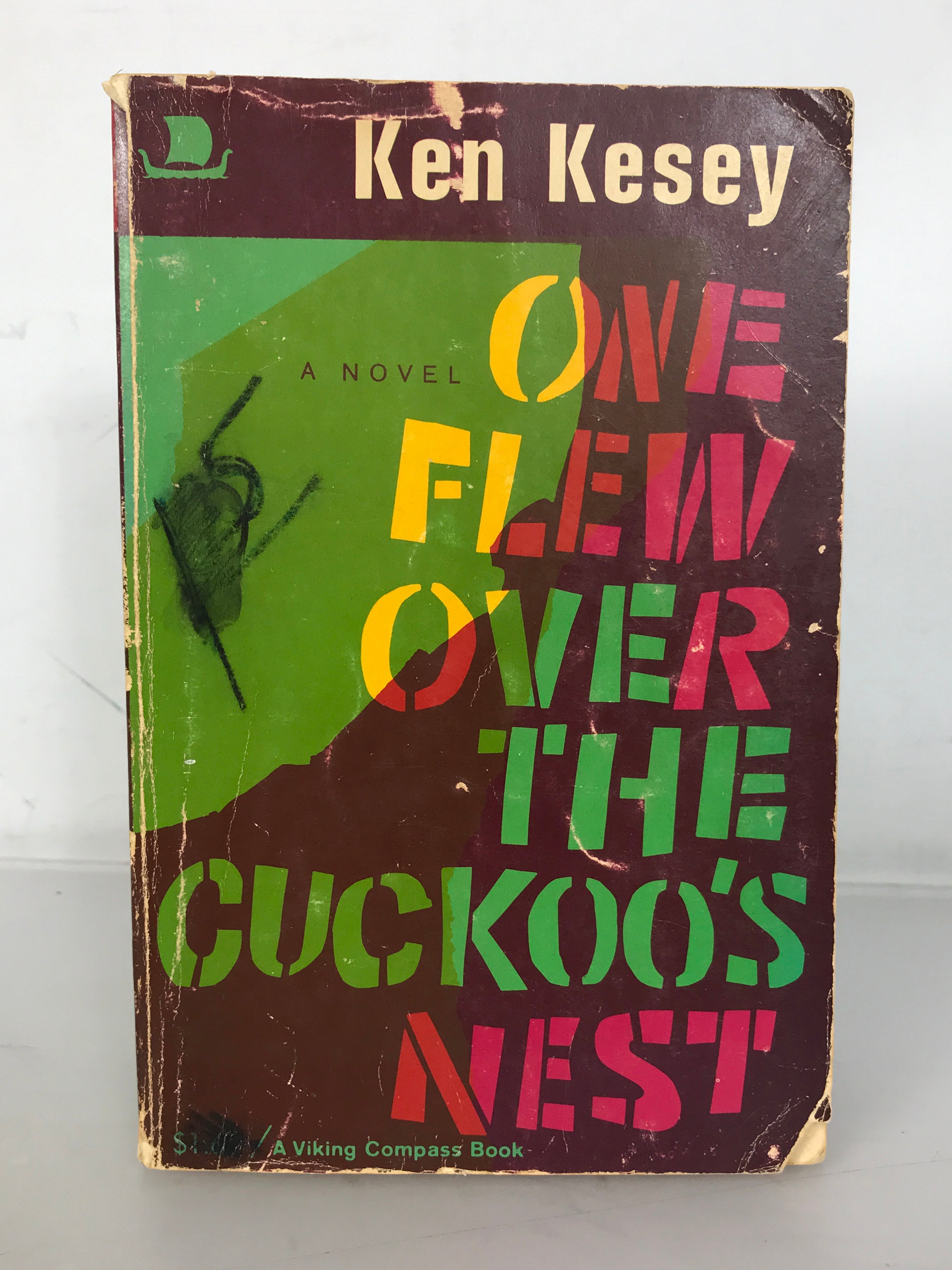 One Flew Over the Cuckoo's Nest by Ken Kesey 1967 Classic Viking Compass Book SC
