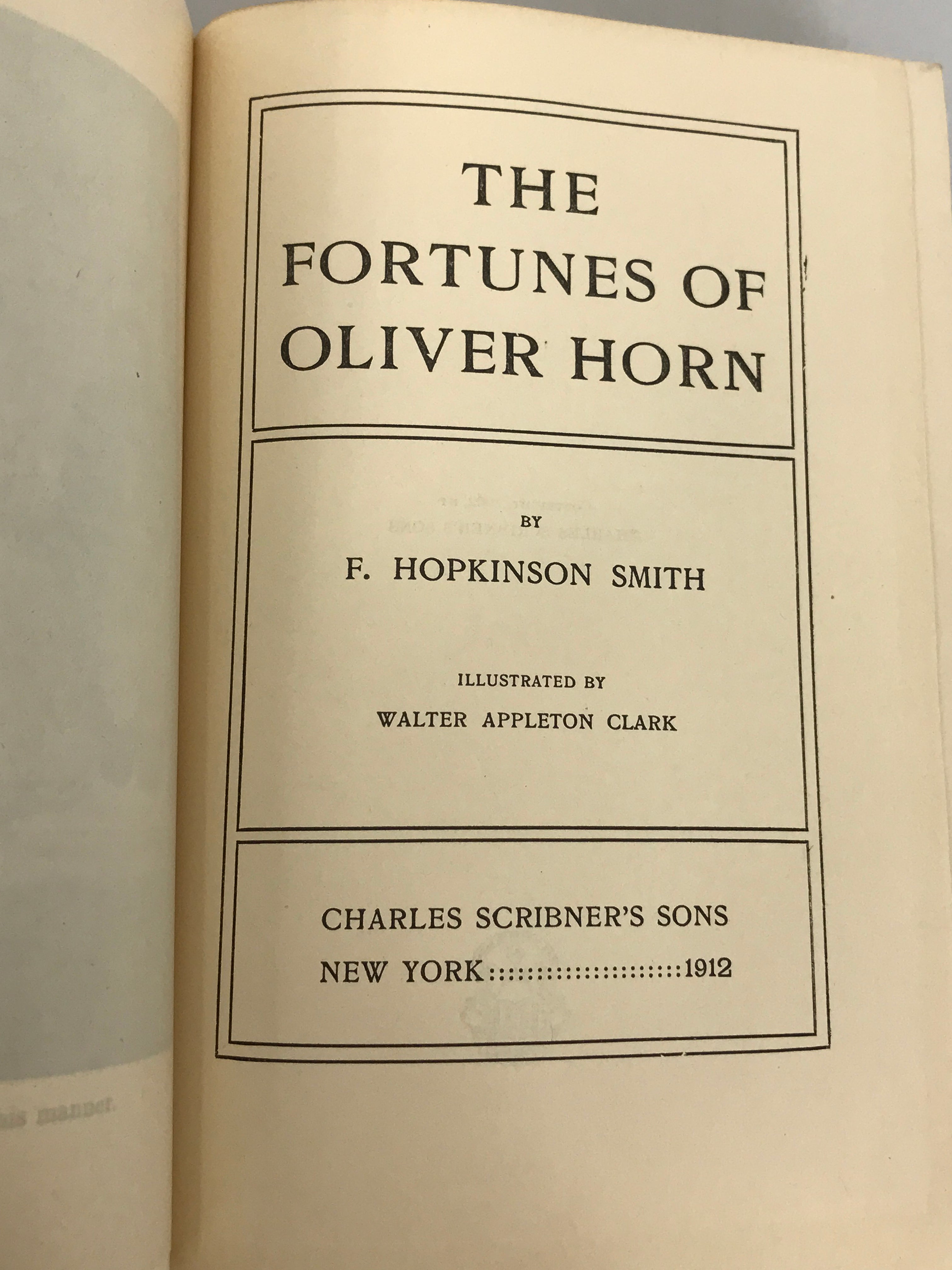 Lot of 6 F. Hopkinson Smith Novels 1911-1912 HC Charles Scribner's Sons
