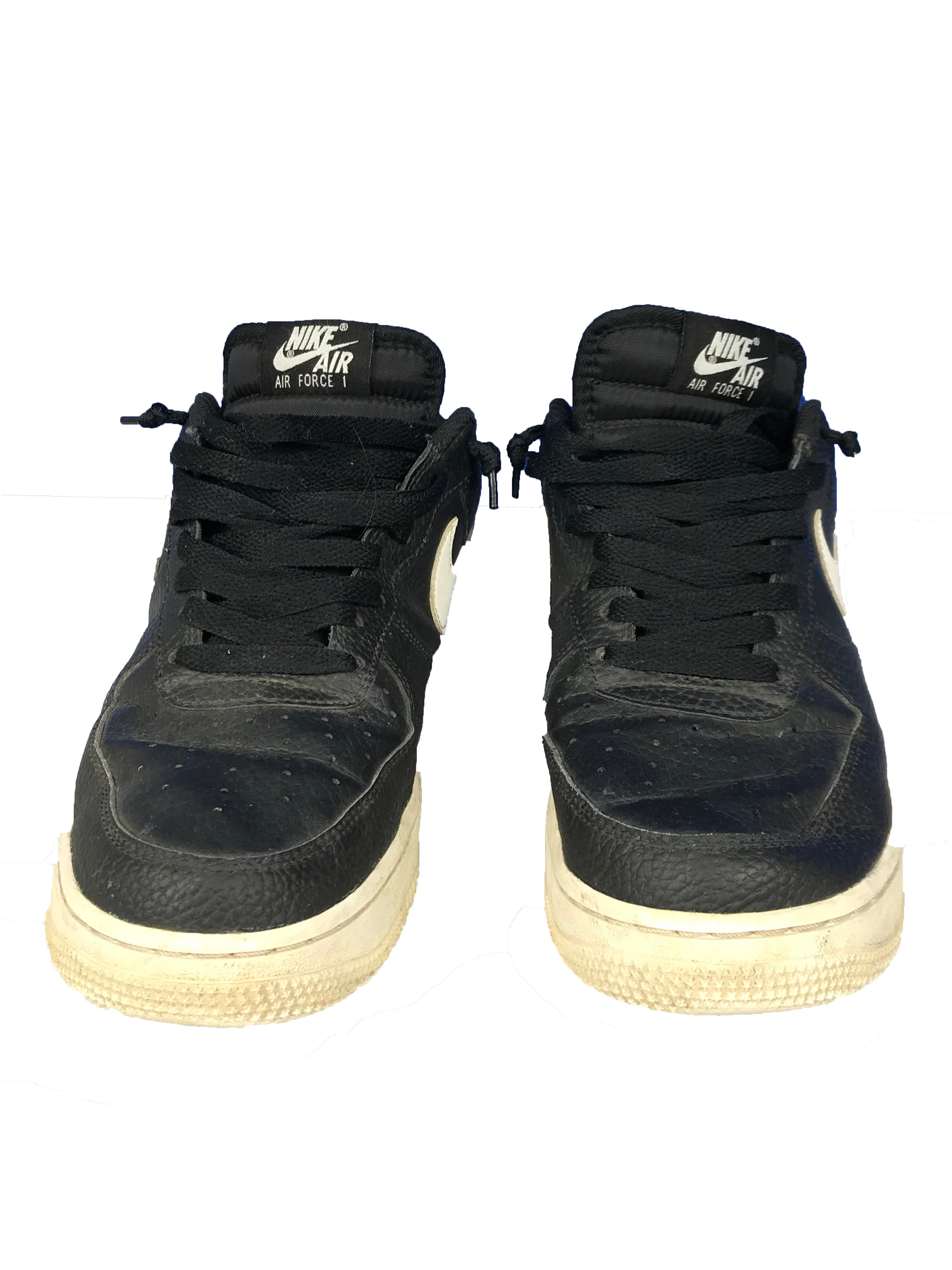 Nike Air Force 1 High Black Suede Gum bottoms shoes size 9