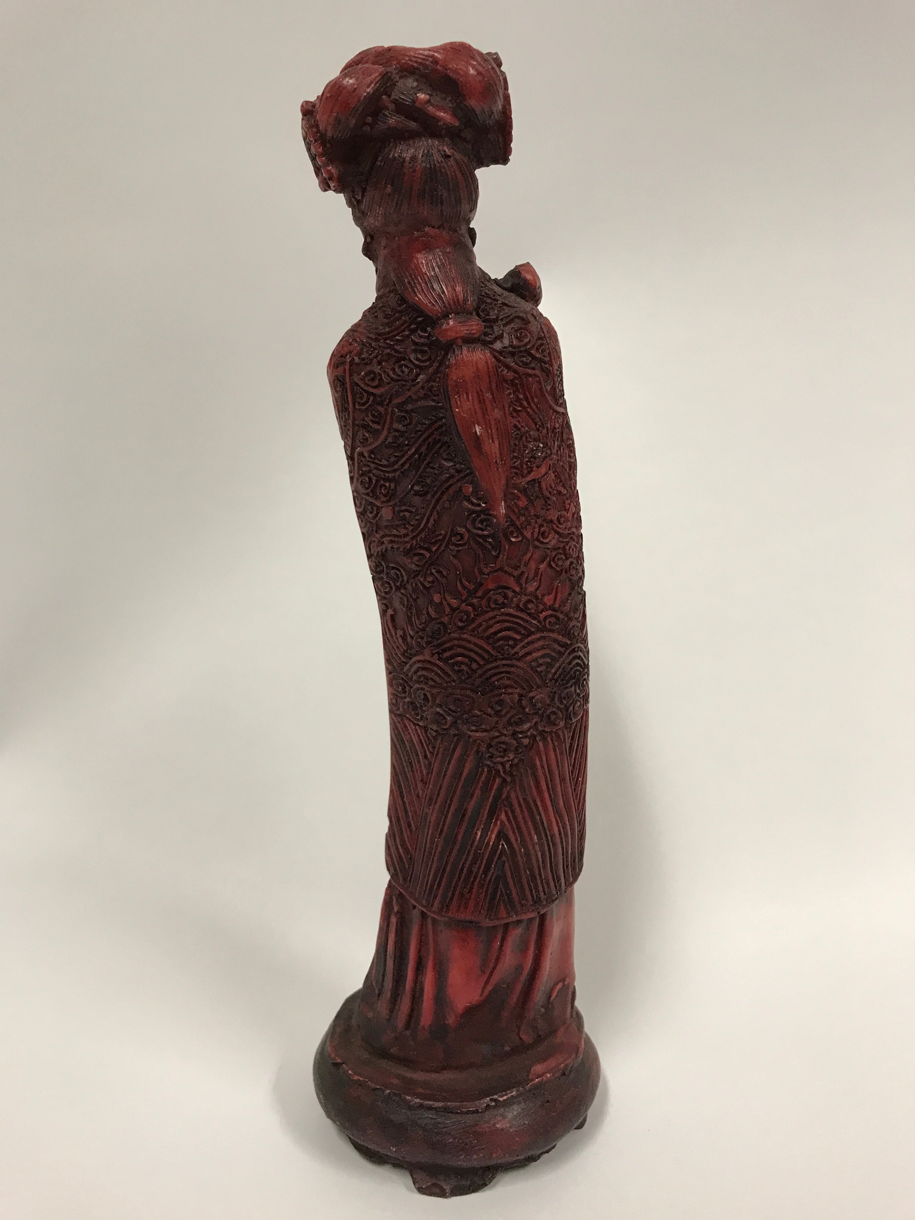 Red Plastic Resin Figurine