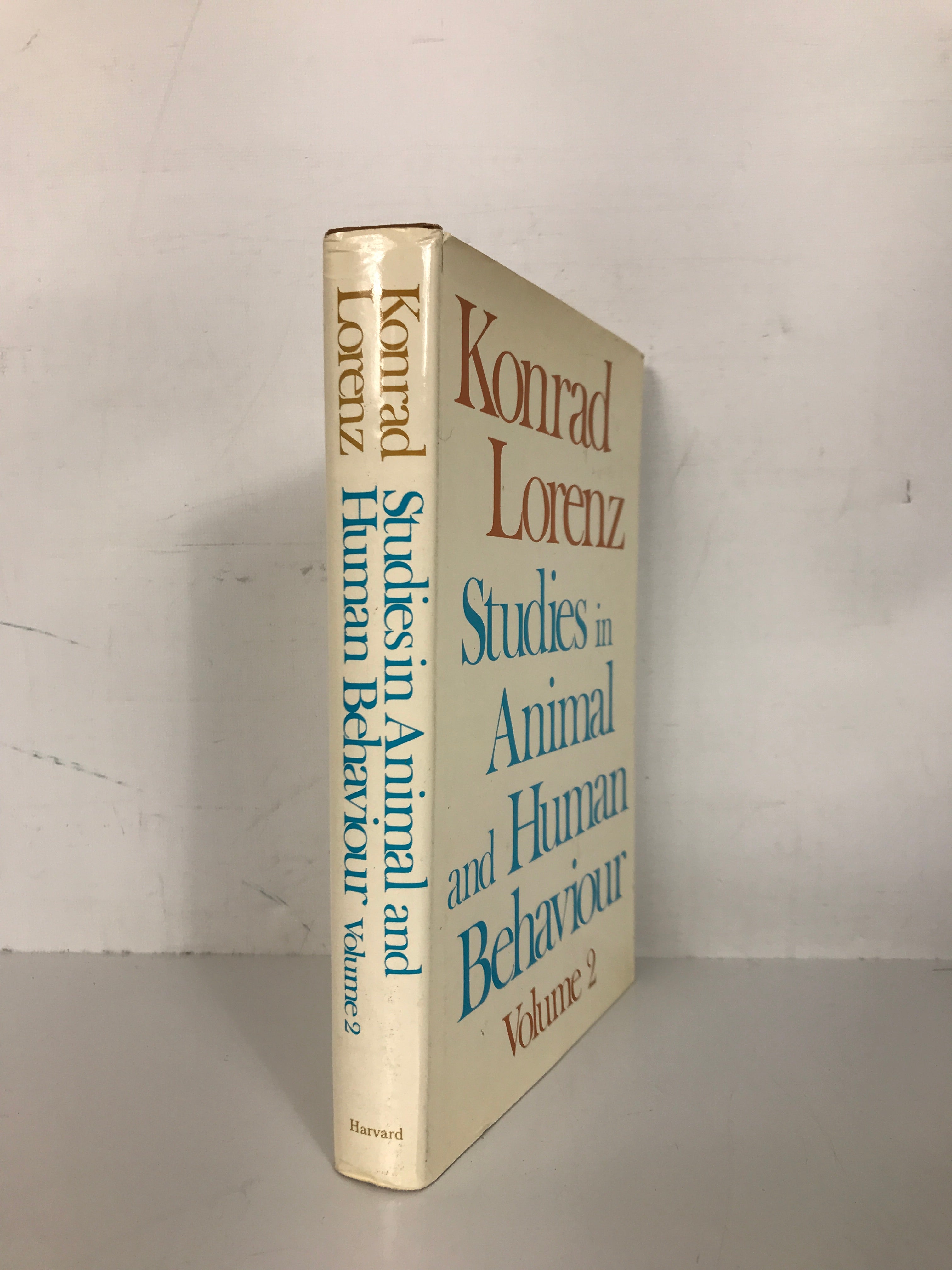 Studies in Animal and Human Behavior by Konrad Lorenz Volume II 1971 HC DJ