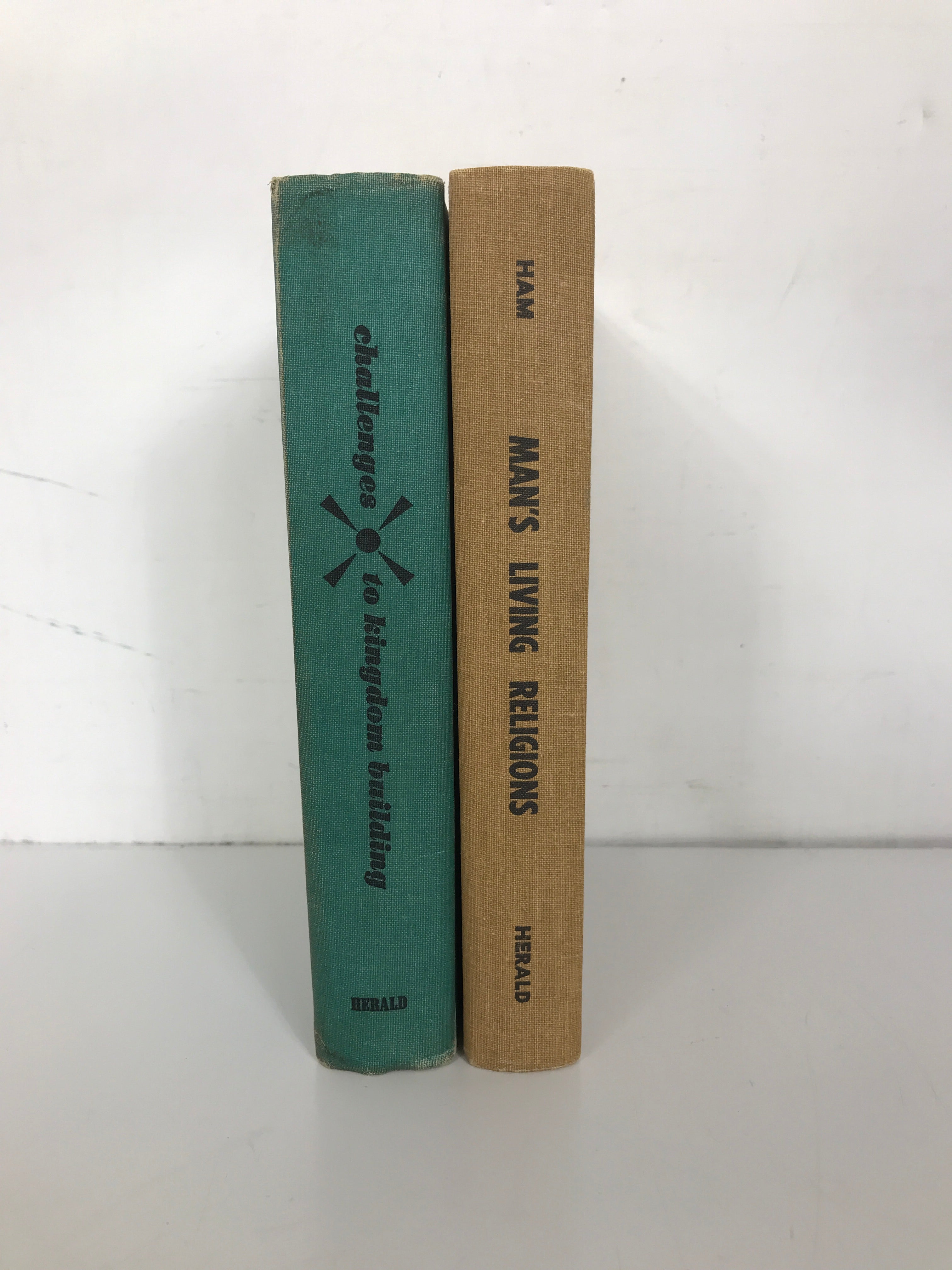 2 RLDS Books: Challenges to Kingdom Building/Man's Living Religions 1966-1968 HC
