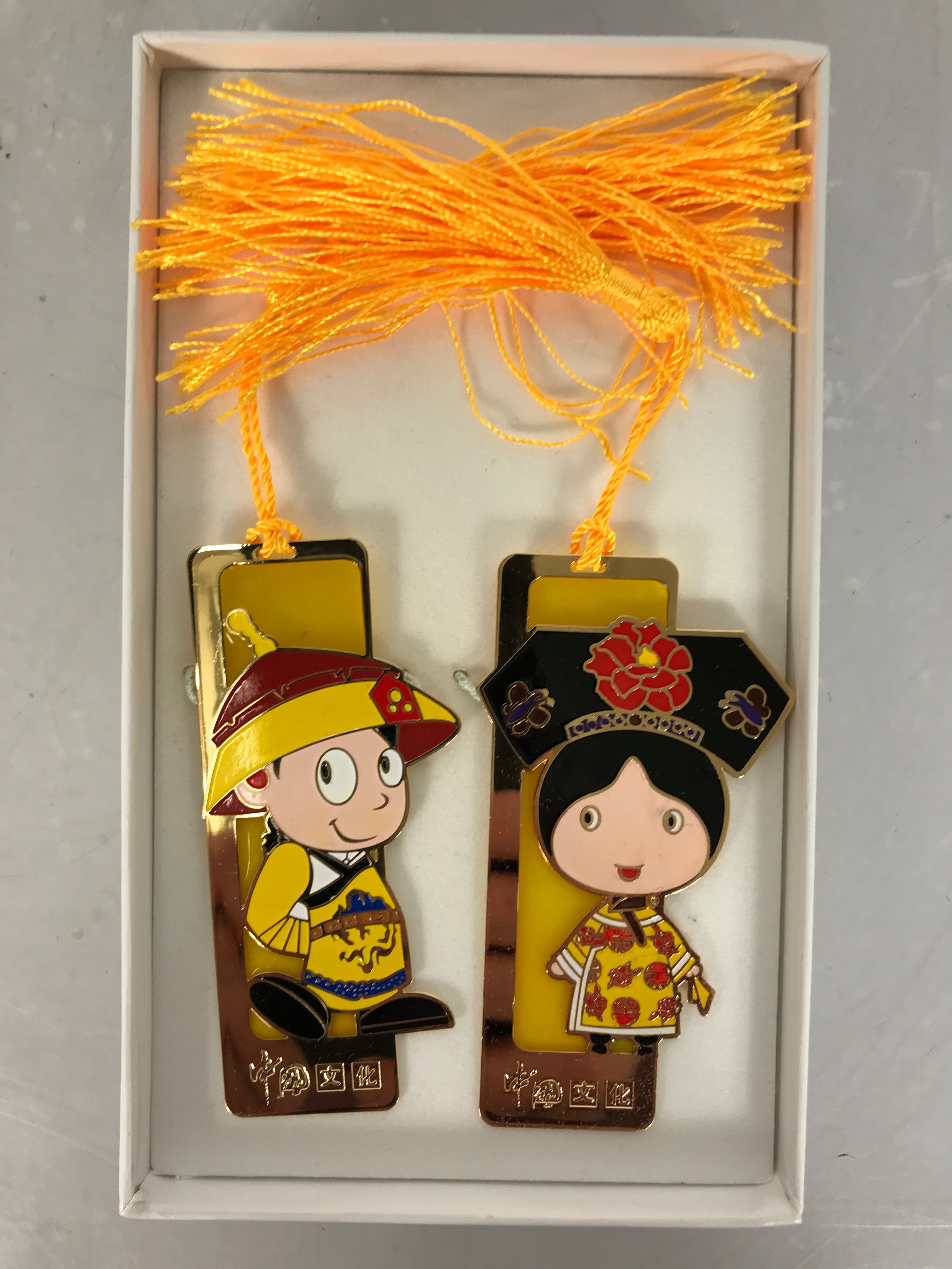 Set of 2 Metal Bookmarks China National Essence Culture Collections #3