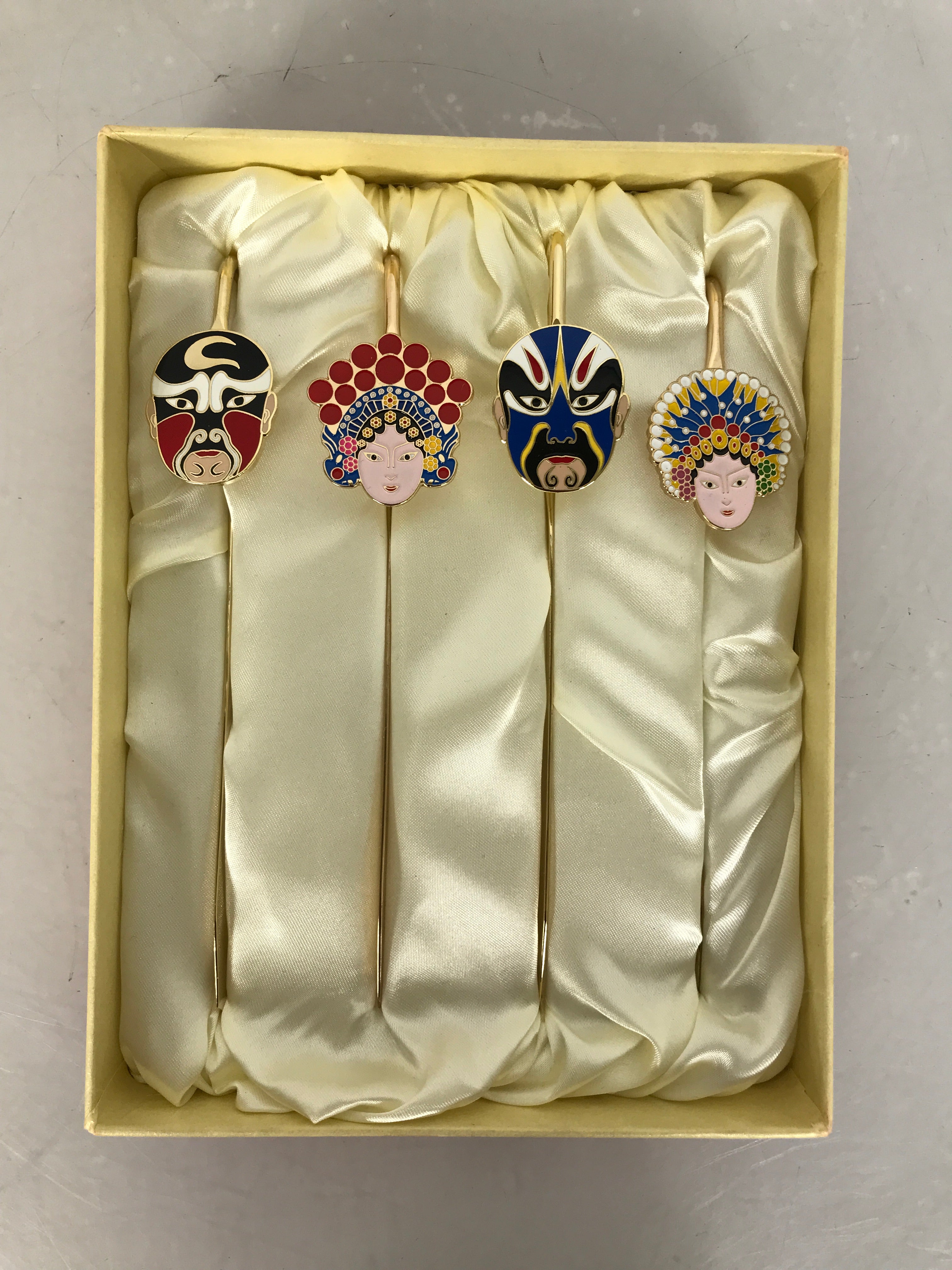 Set of 4 Metal Bookmarks China Culture Gift