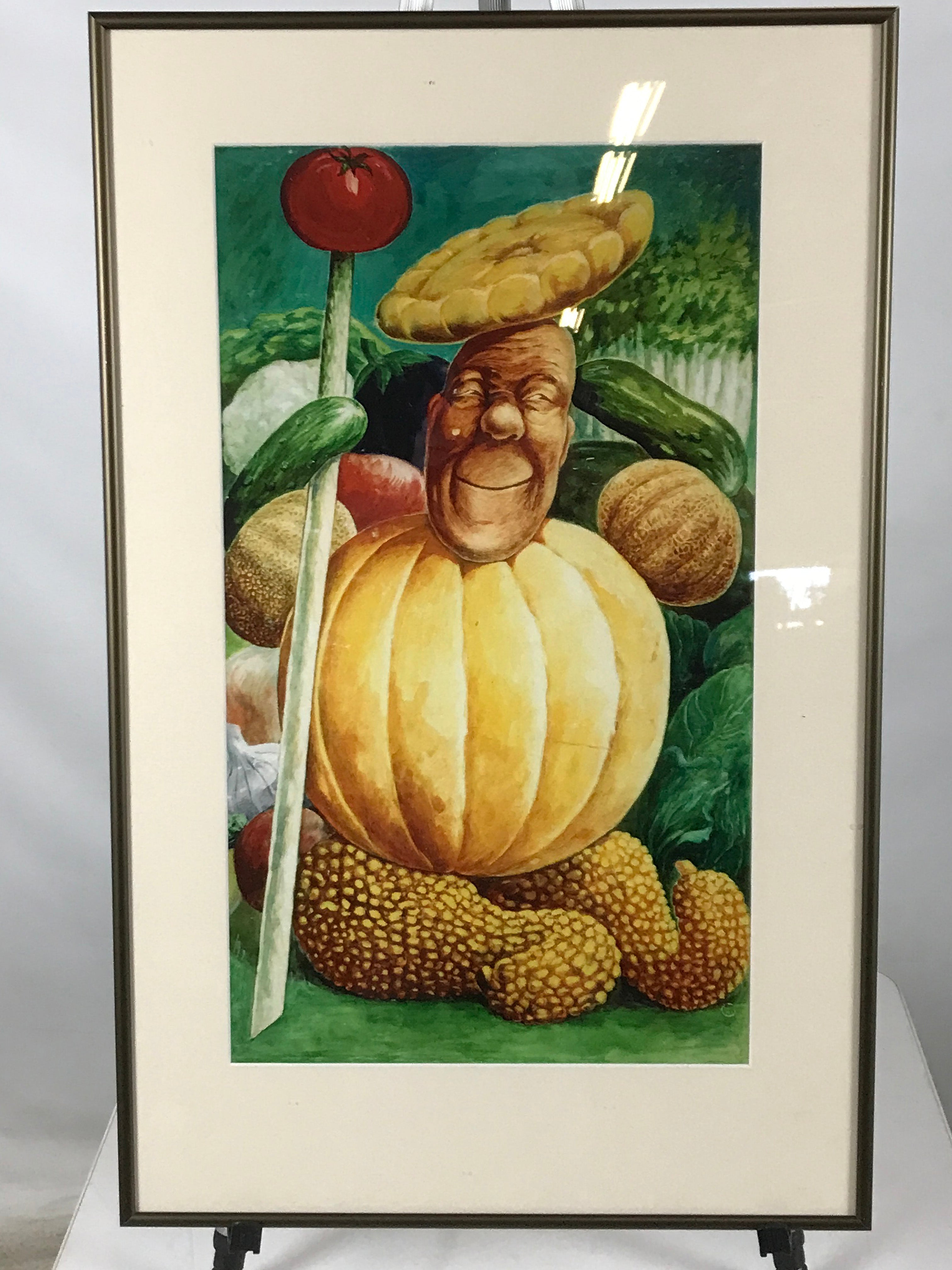 Framed Gourd Man Print