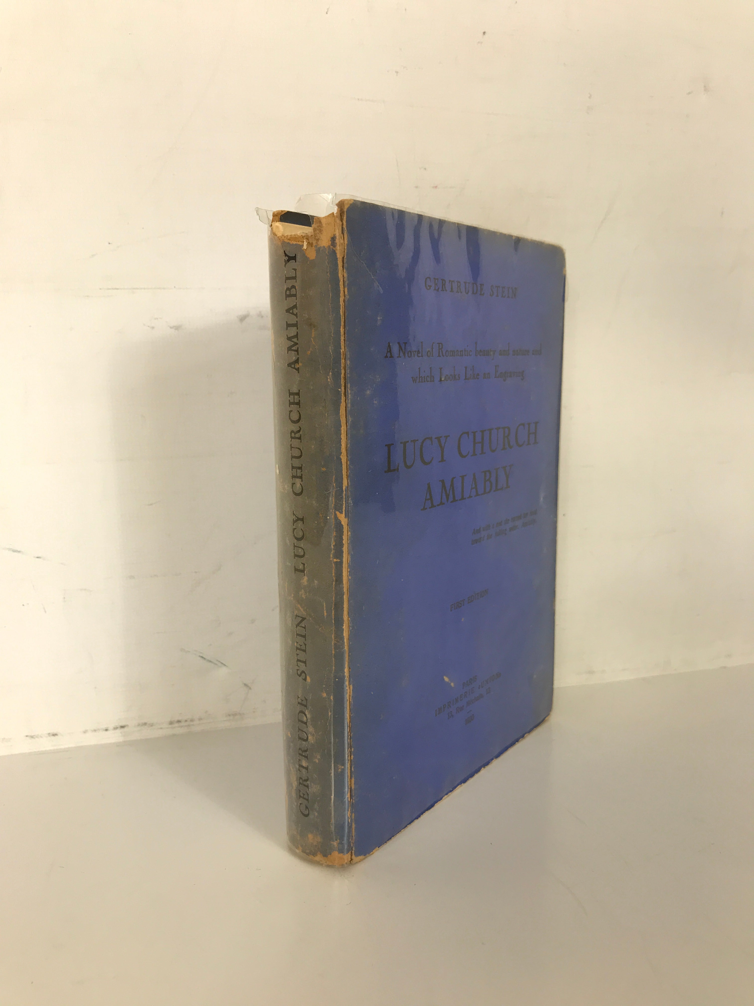 Lucy Church Amiably by Gertrude Stein 1930 Paris 1st Ed HC "Plain Edition"