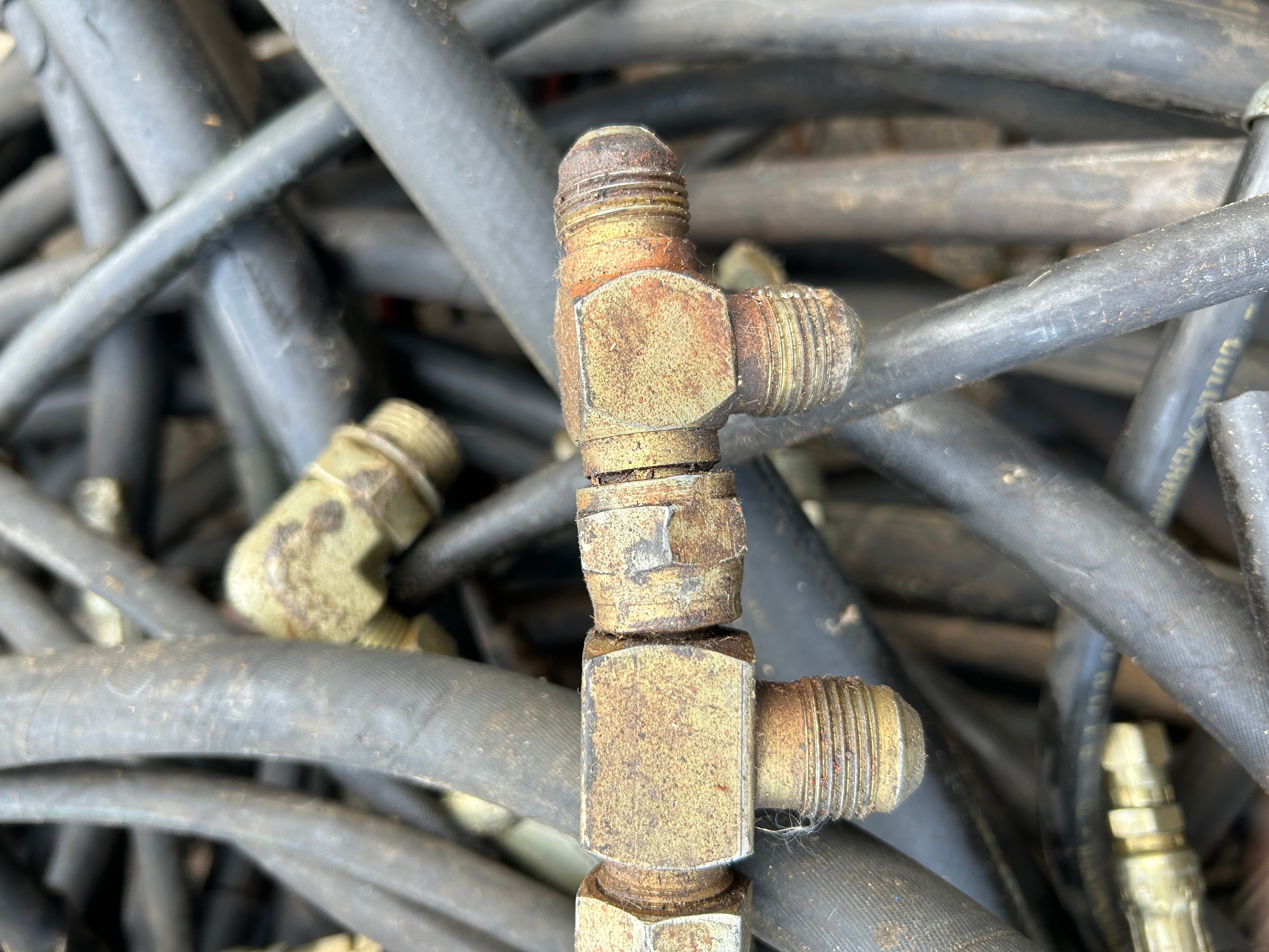 Lot of Hydraulic Hoses for Parts or Repair/Scrap Bid #607 - 280lbs