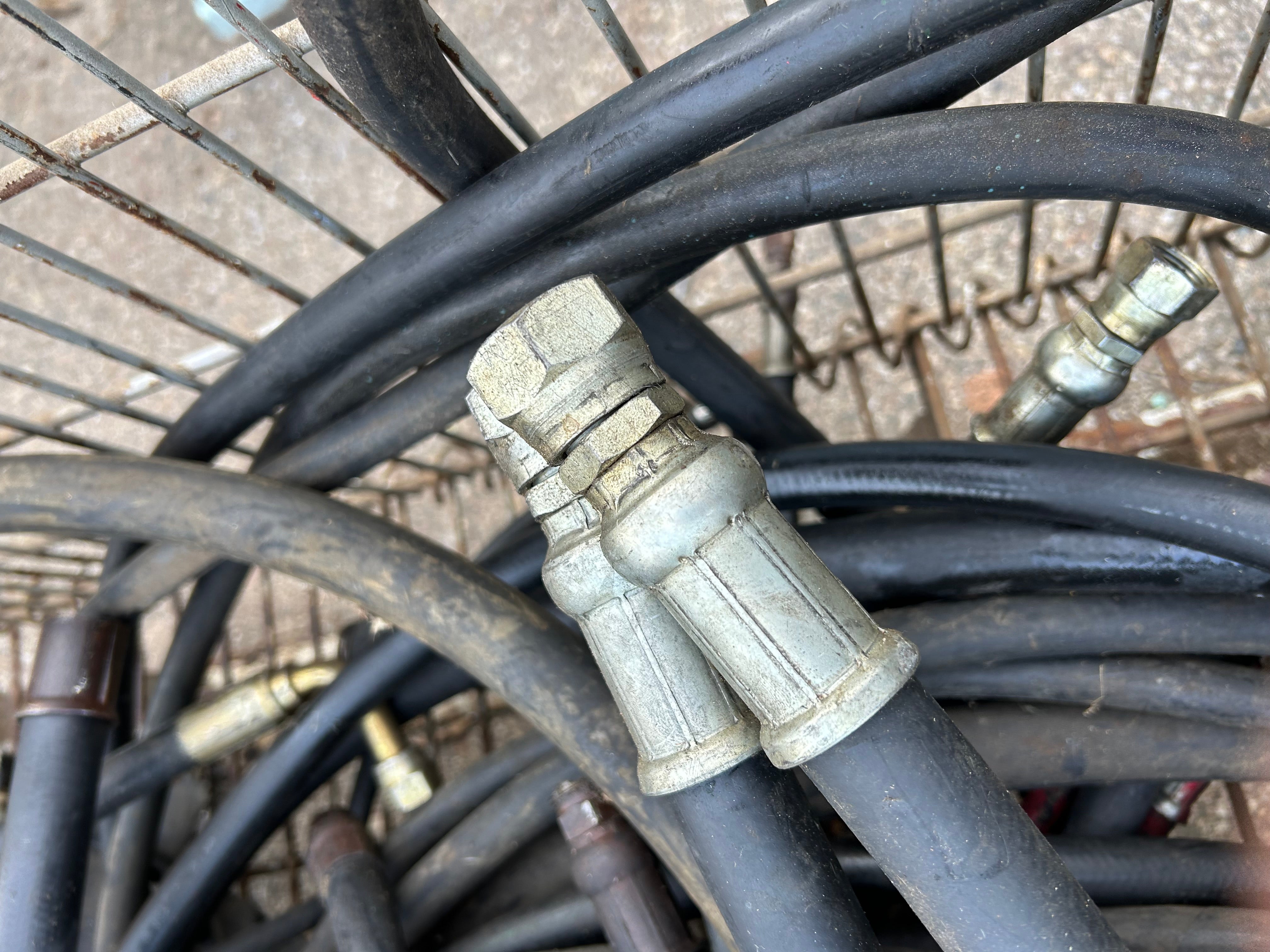 Lot of Hydraulic Hoses for Parts or Repair/Scrap Bid #607 - 280lbs