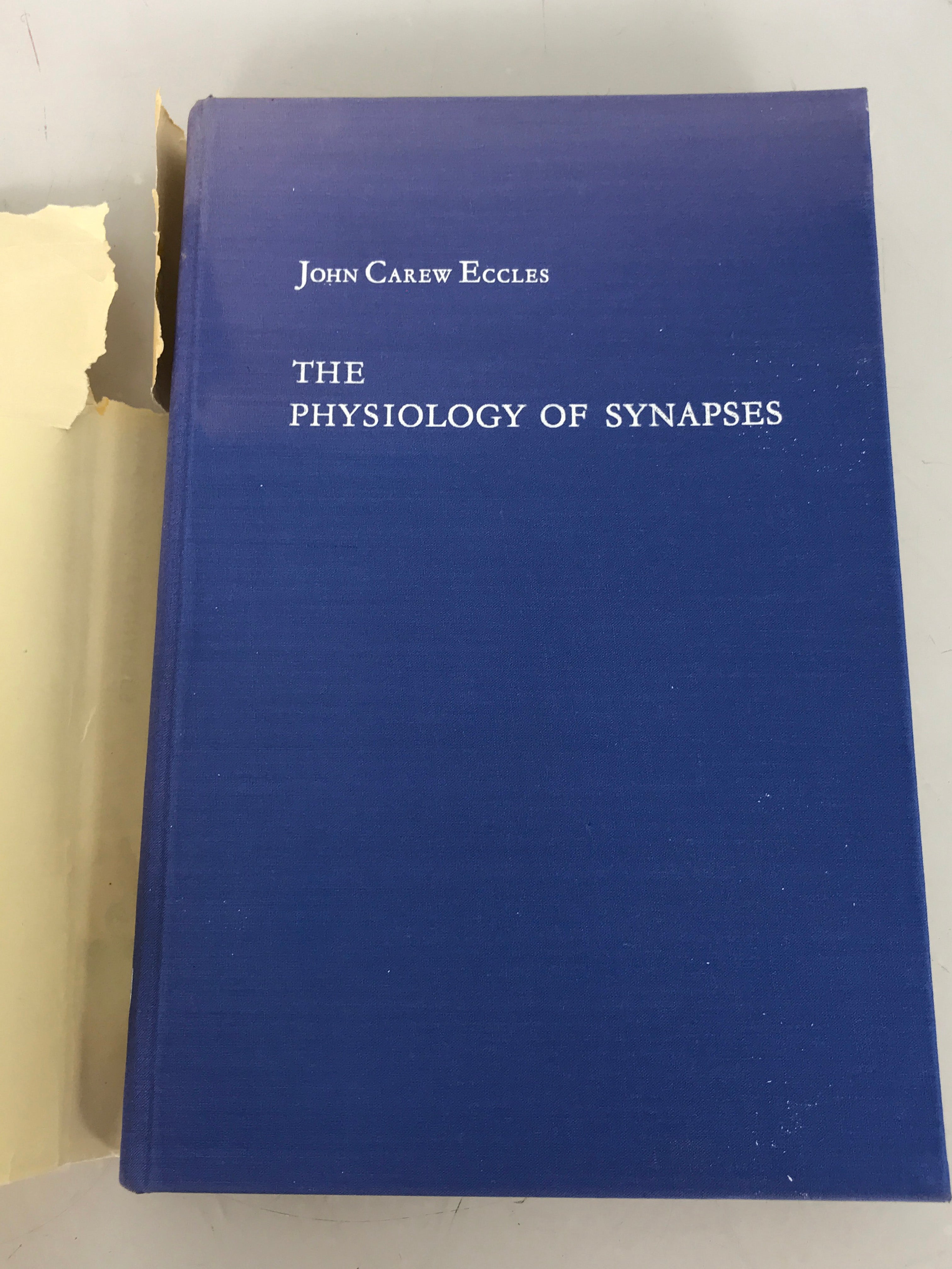 Lot of 2 Physiology of Synapses Books 1964-1969 HC DJ