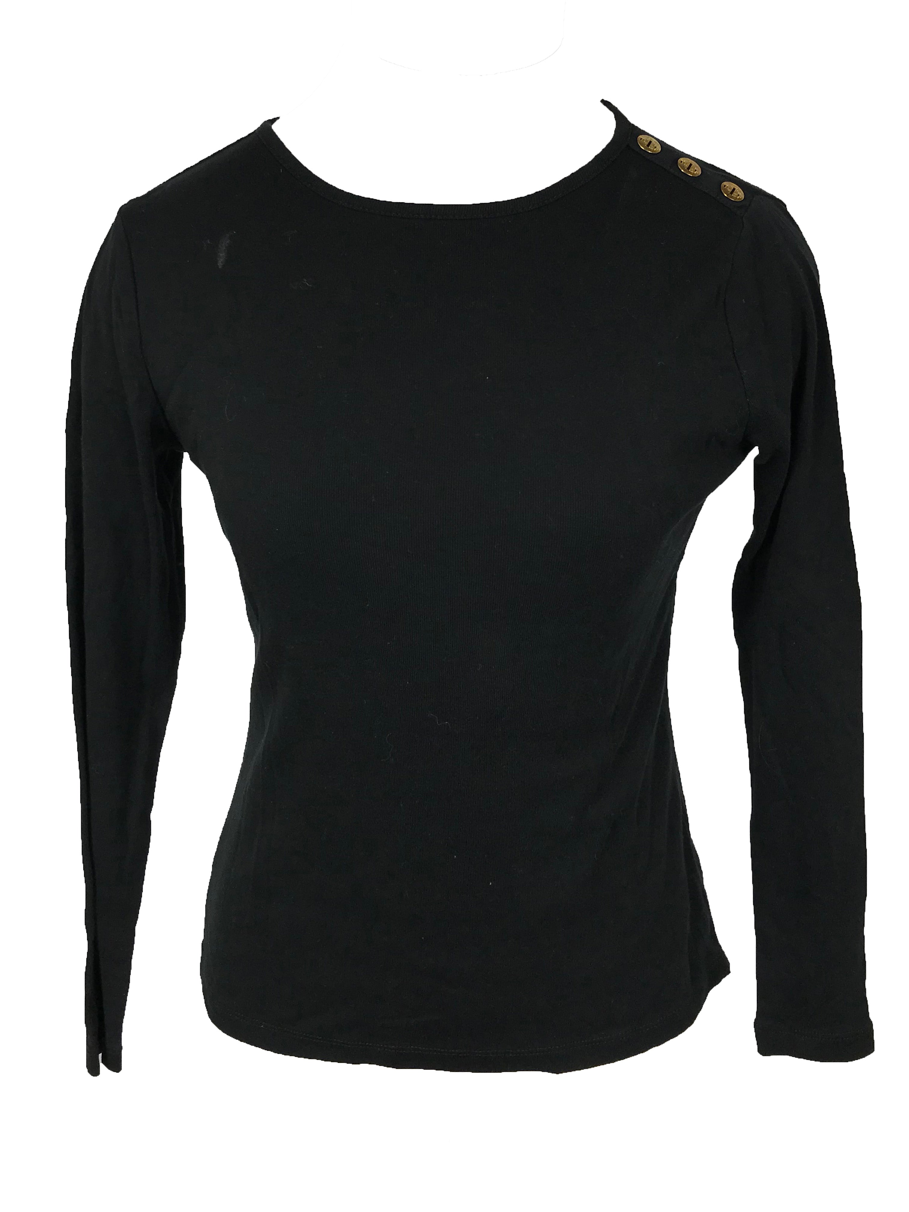 Ralph Lauren Black Long Sleeve Shirt Women's Size S – MSU Surplus Store