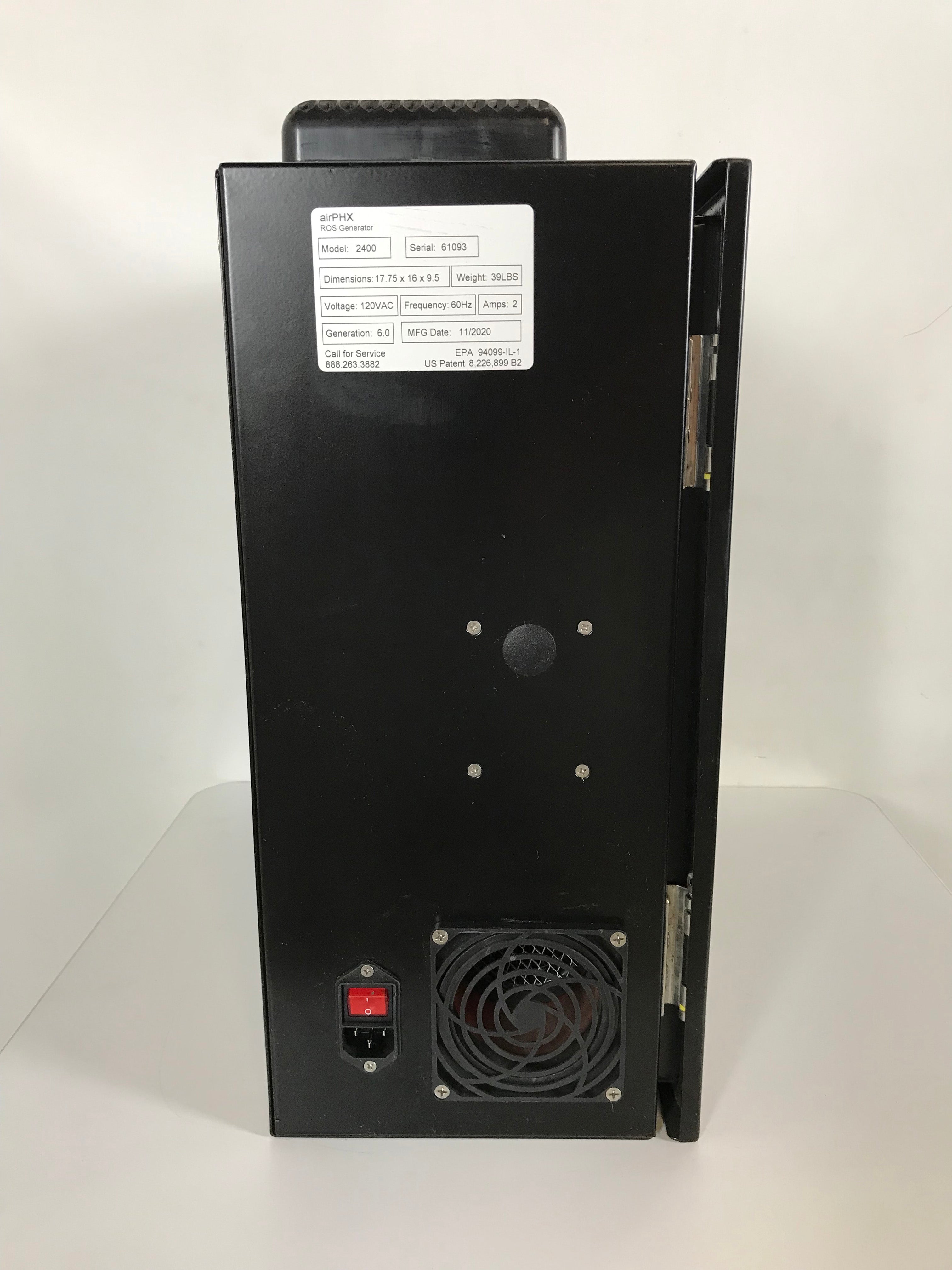 airPHX ROS Generator Air Disinfection Unit