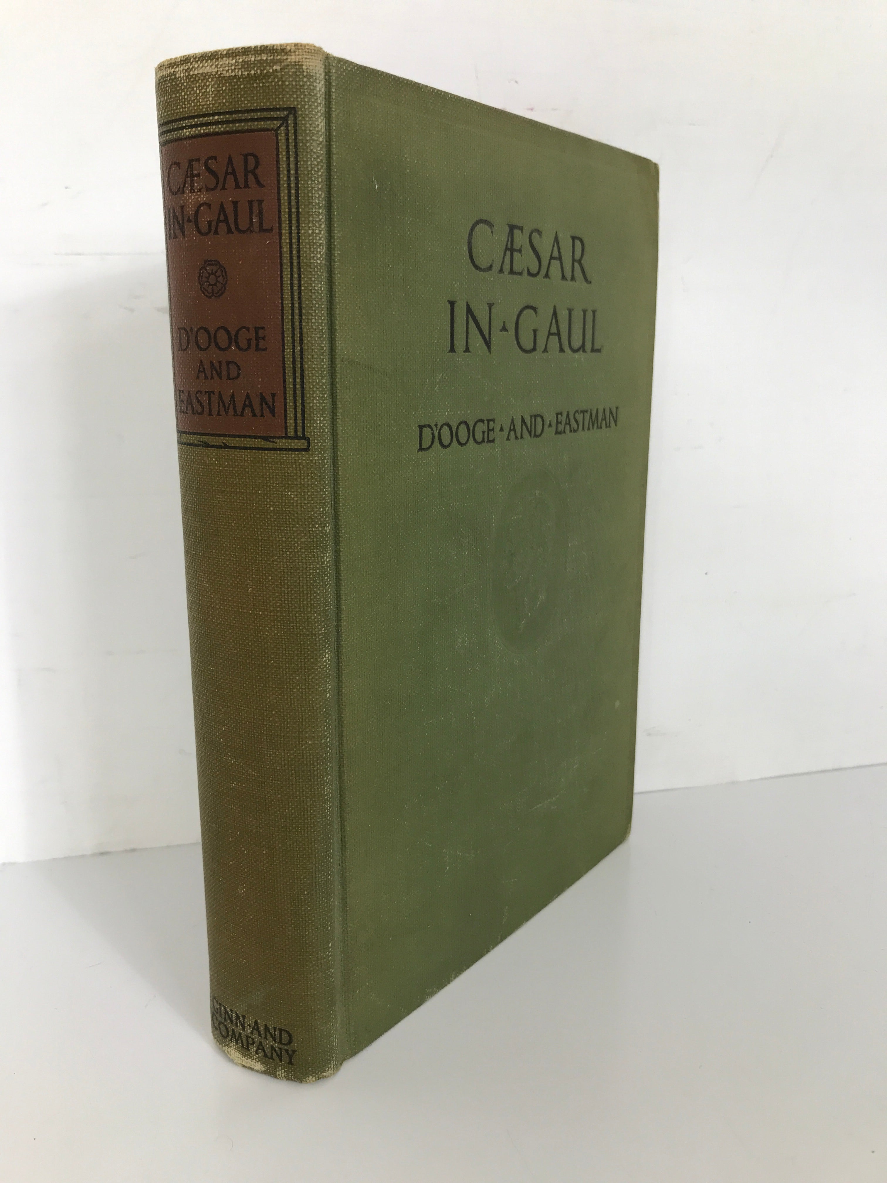 Caesar in Gaul by D'Ooge and Eastman 1918 Antique HC
