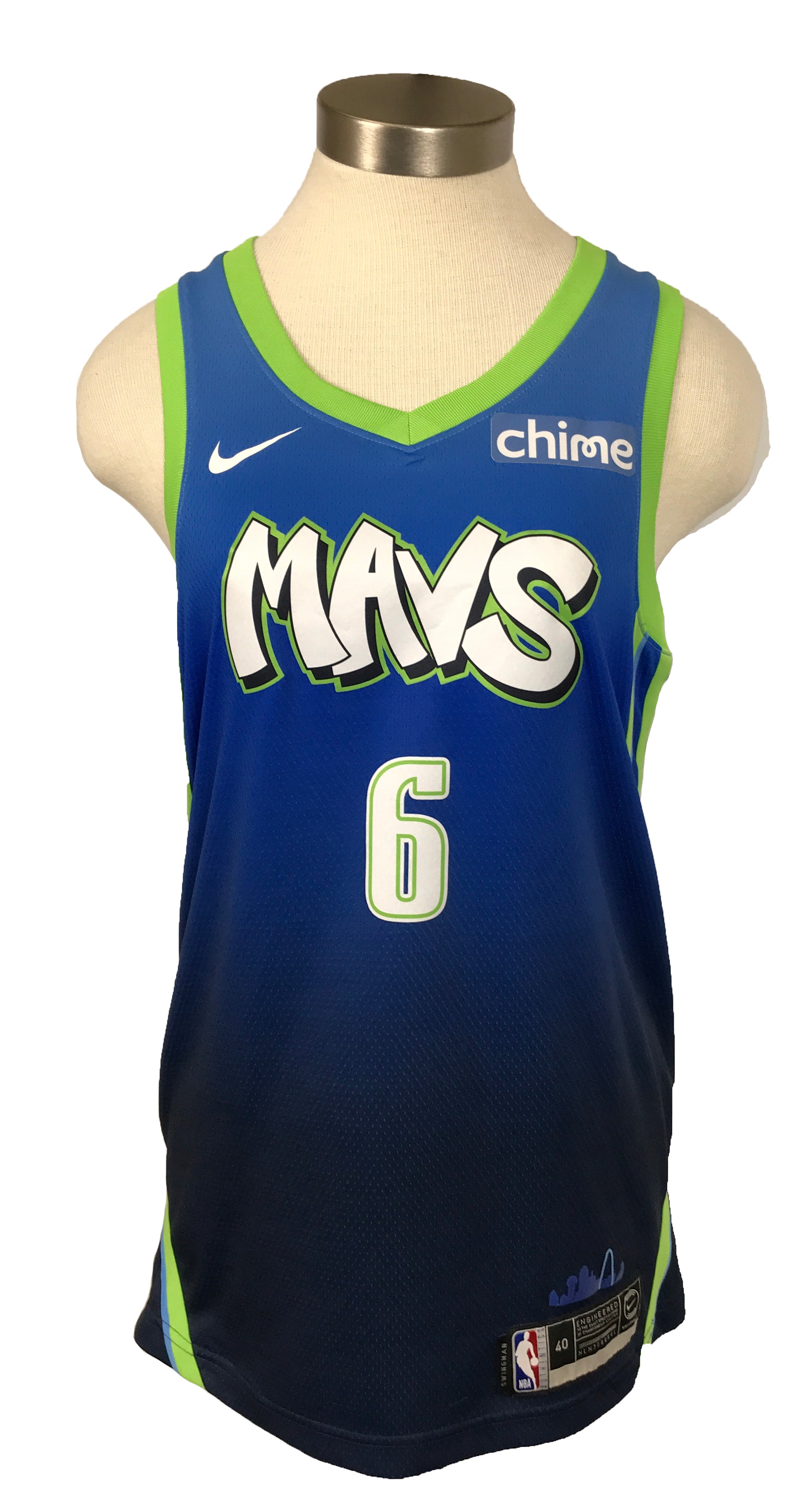 NBA Nike Mavs Porzingis #6 Basketball Jersey Unisex Size S