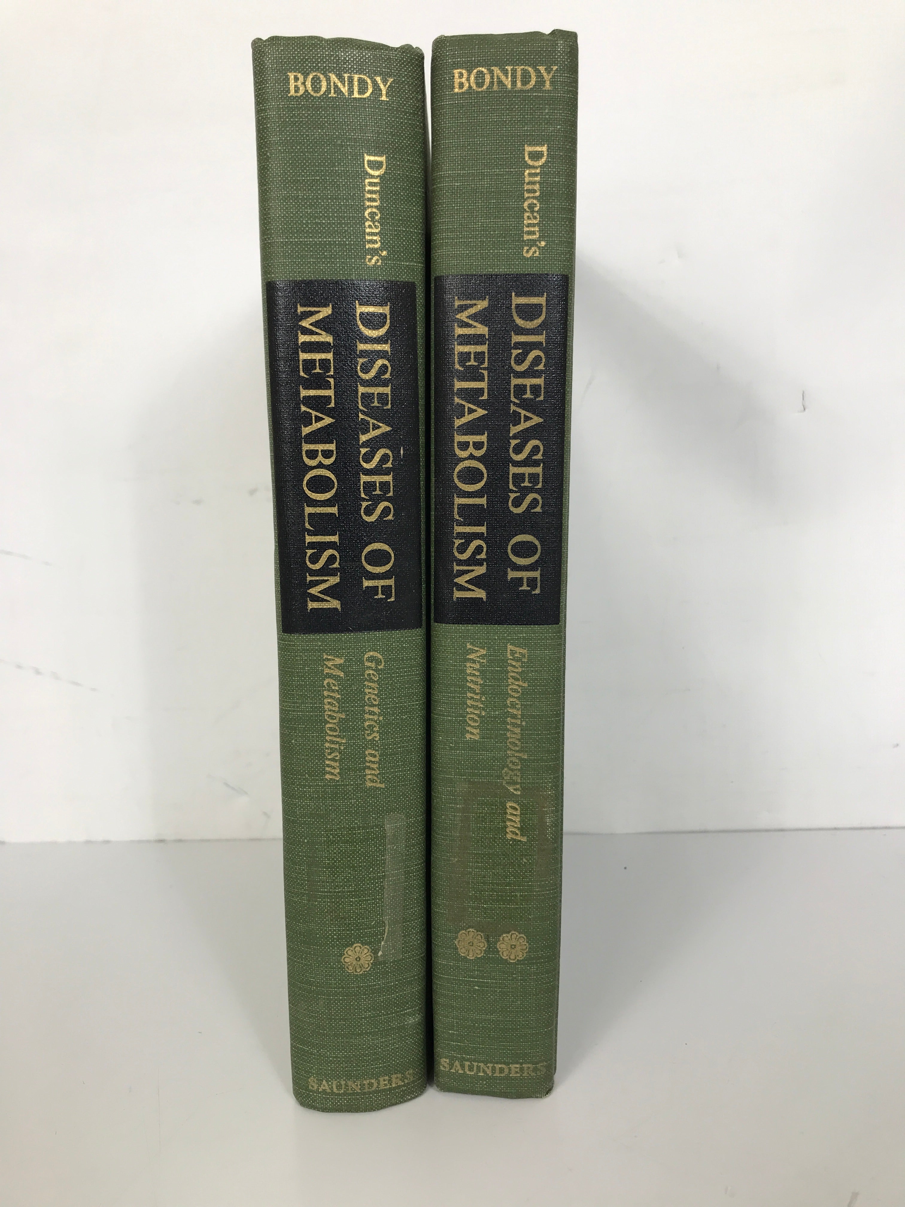 2 Volume Set: Duncan's Diseases of Metabolism Sixth Edition 1969 Vintage HC