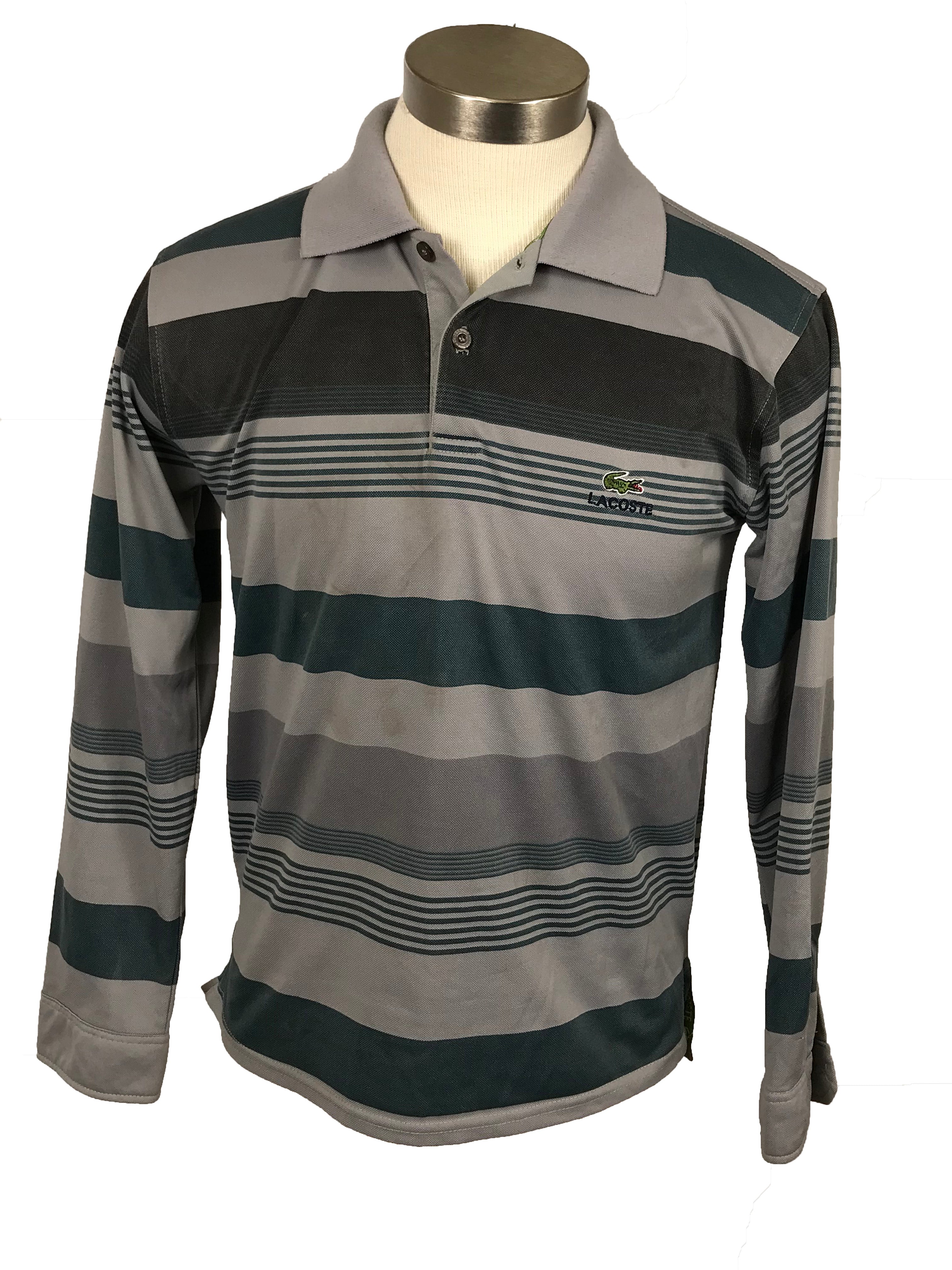 spild væk overgive spor Lacoste Gray Long Sleeve Polo Shirt Men's Size Medium – MSU Surplus Store