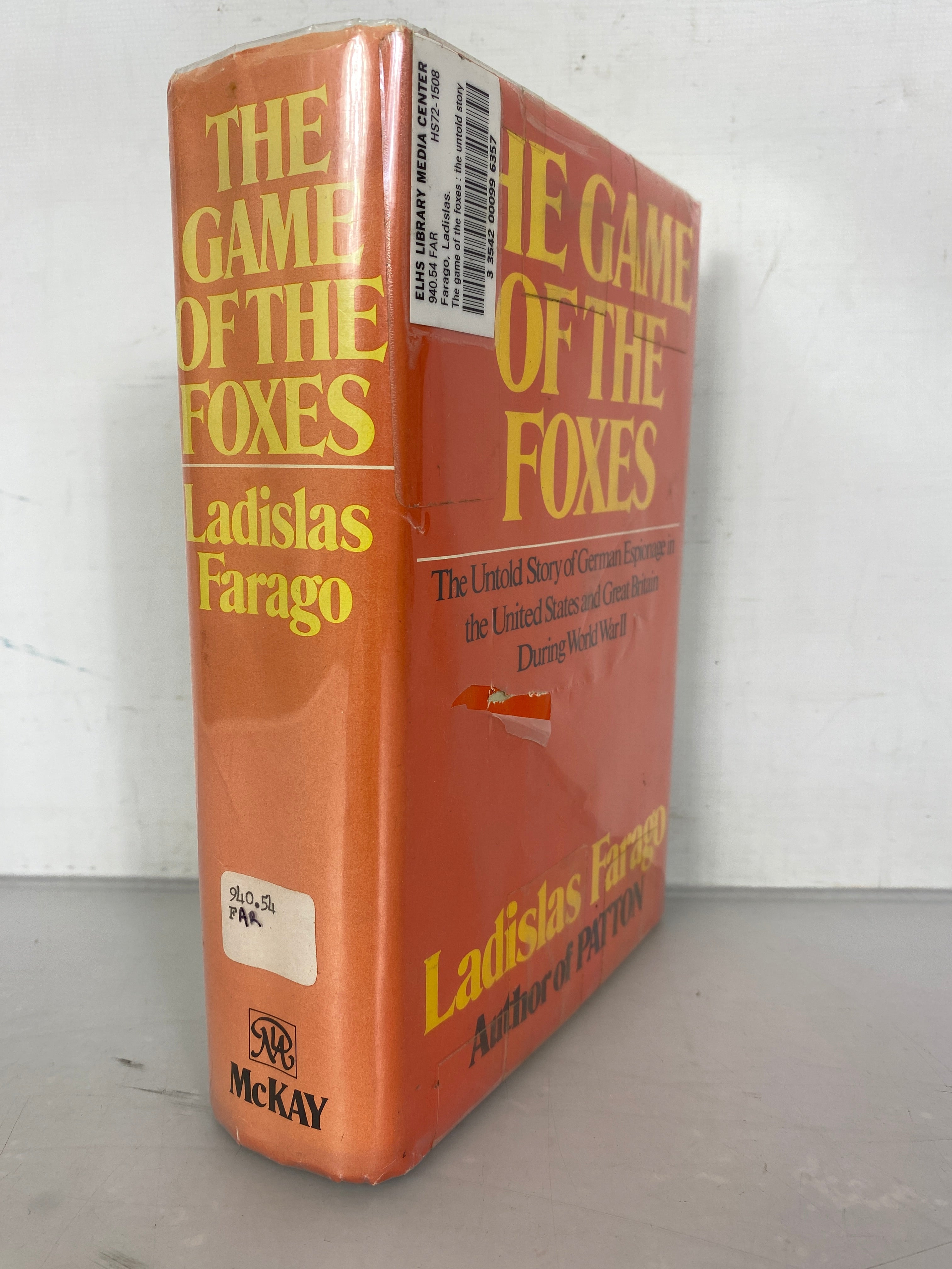 Lot of 2 The Game of the Foxes 1971 / The Broken Seal 1967 Ladislas Farago HC DJ