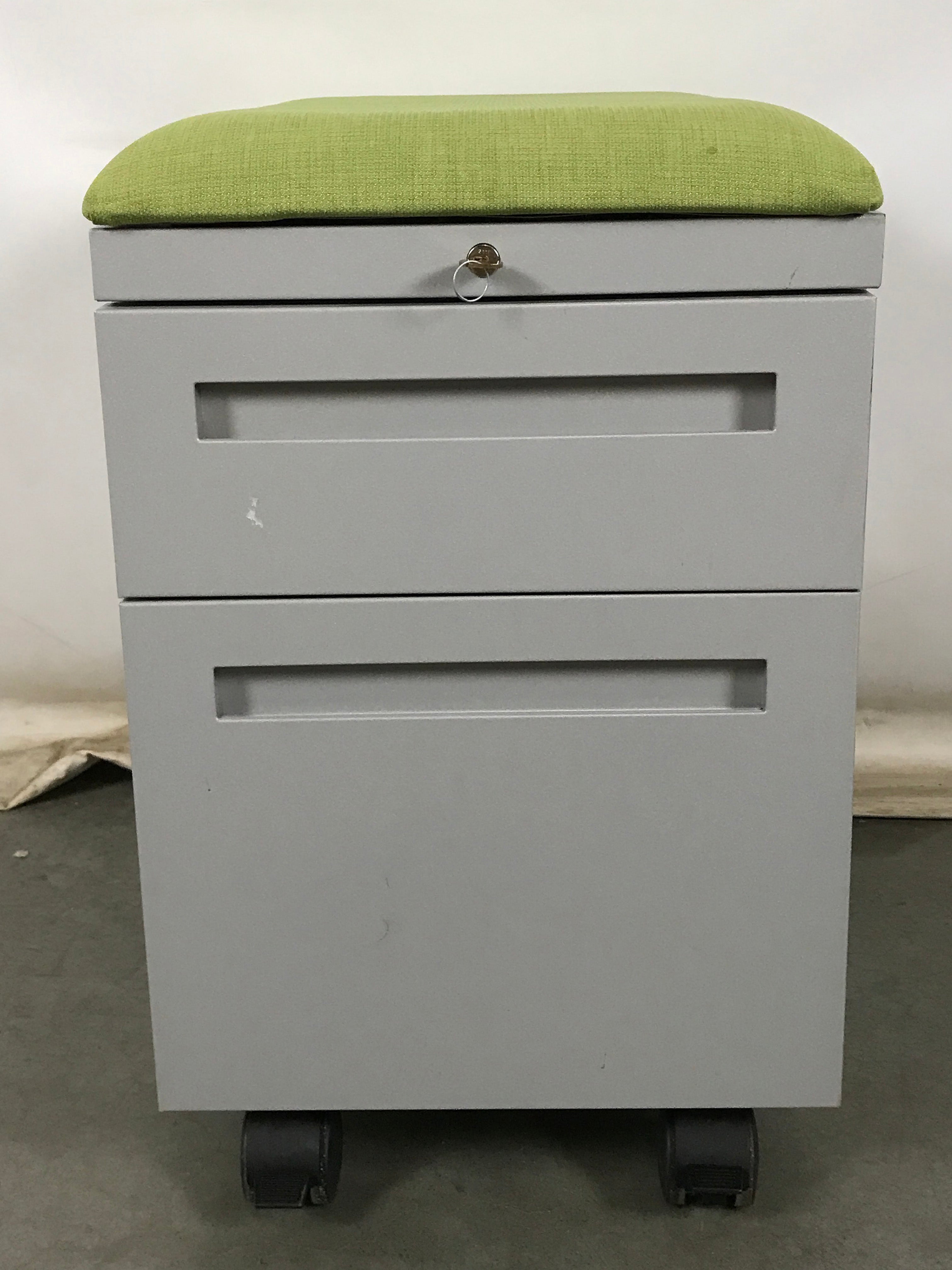 Allsteel 2 Drawer Rolling Lateral File Cabinet
