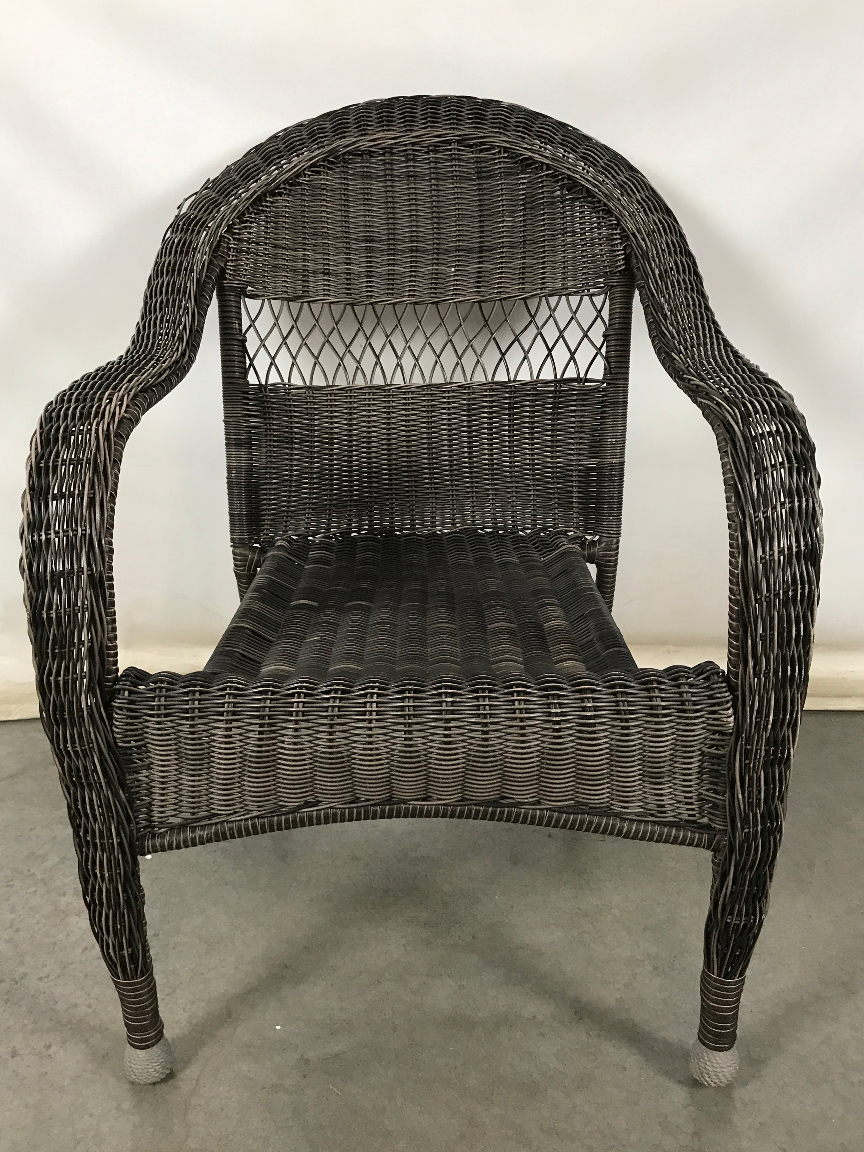 Black Wicker Chair