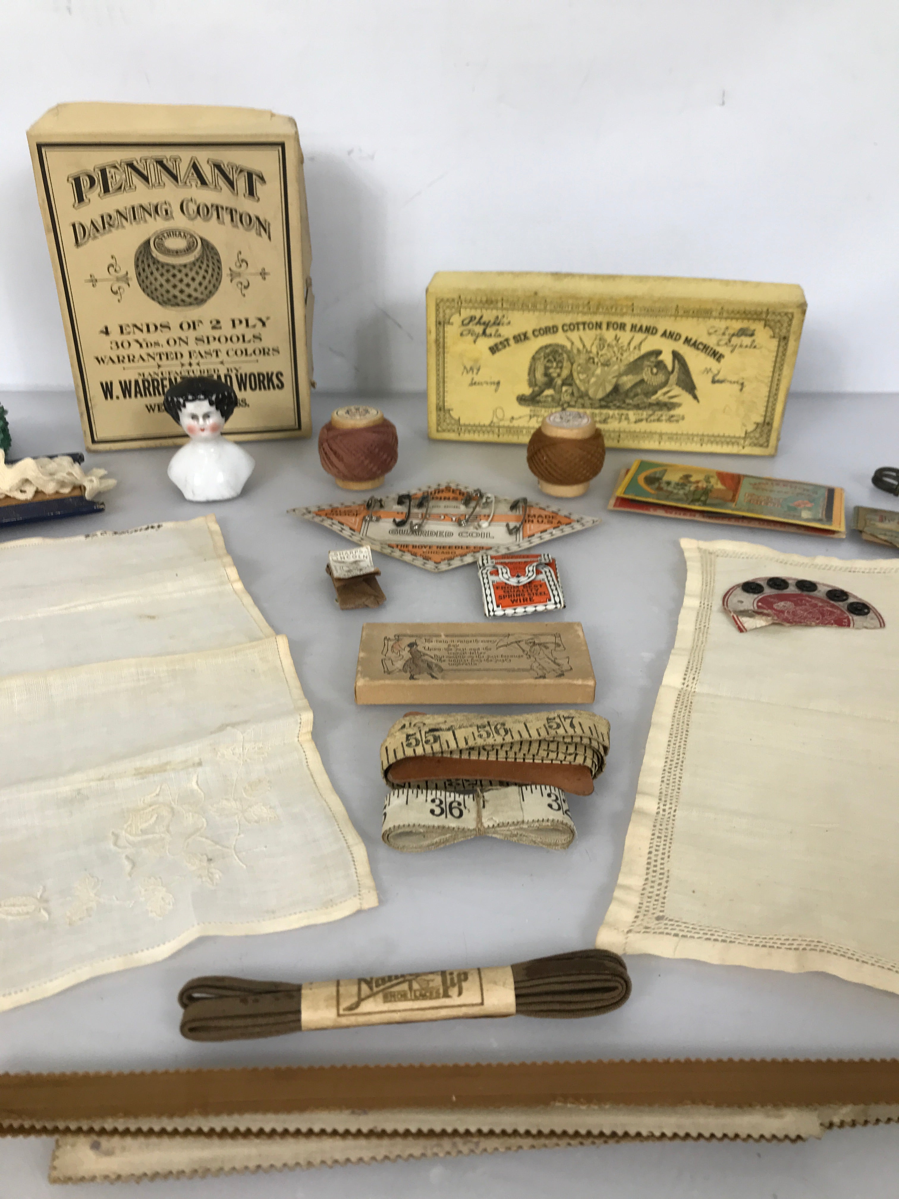 Large Lot of Antique Sewing Supplies and Accessories