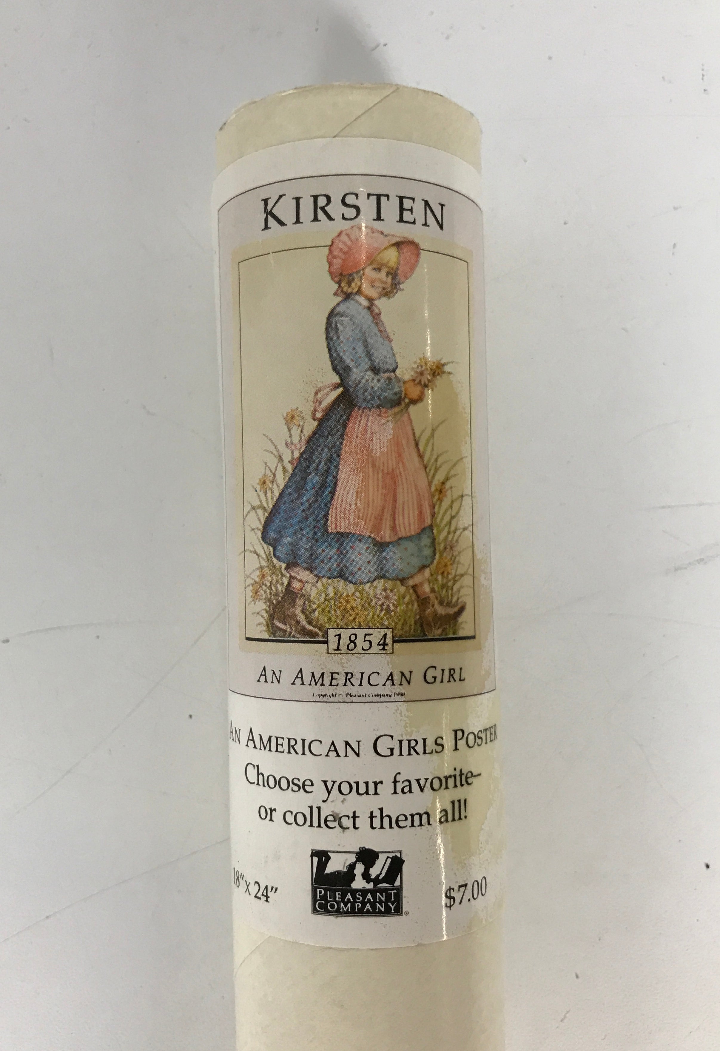 "Kirsten" 1990 Vintage American Girl Doll Poster