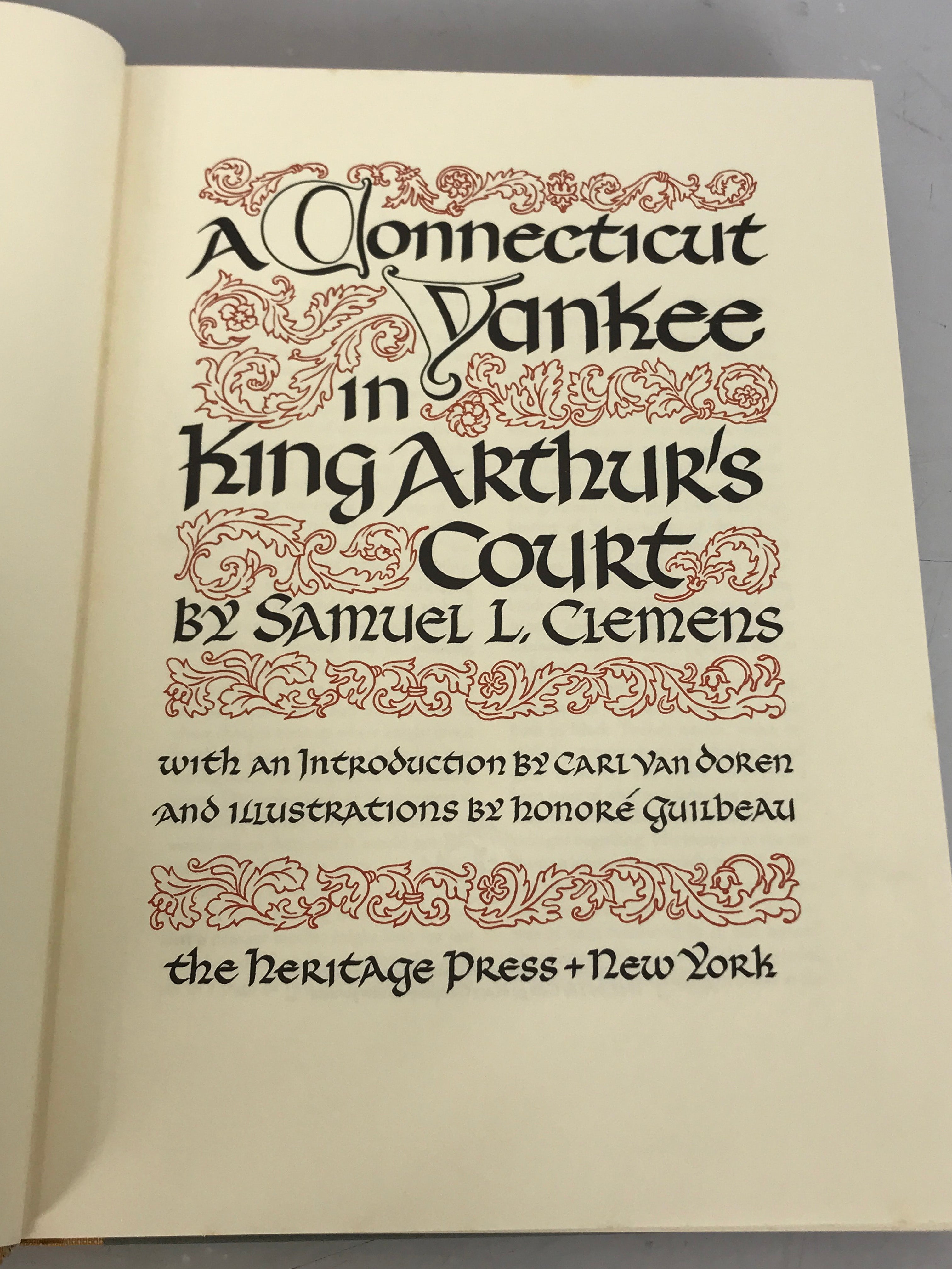 A Connecticut Yankee in King Arthur's Court by Samuel Clemens 1948 HC