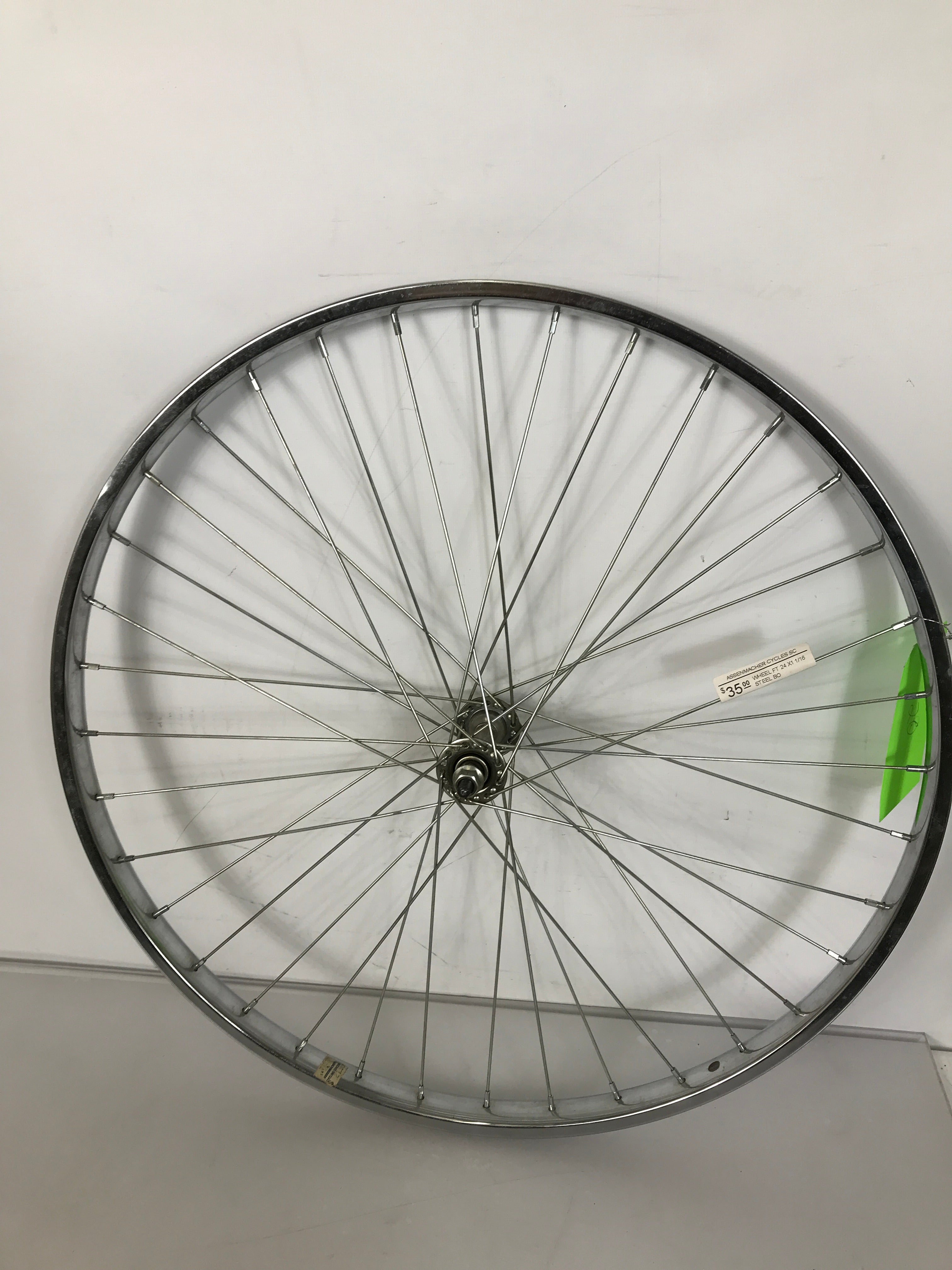 24" Steel Front Bicycle Wheel 24 x 1 1/16