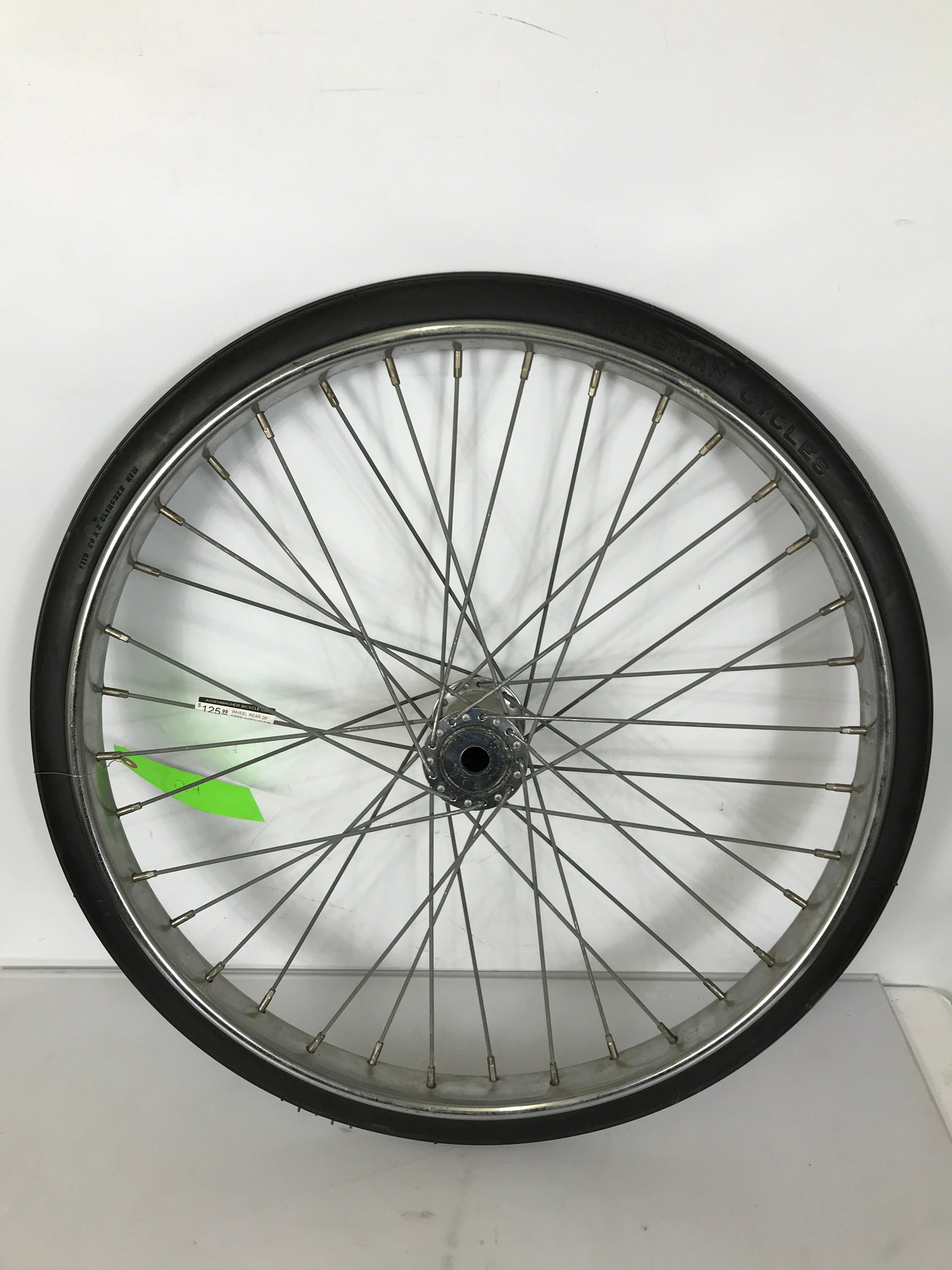 26" Worksman Cycle Rear Rim with 26x1.75 Tubeless Tire #2
