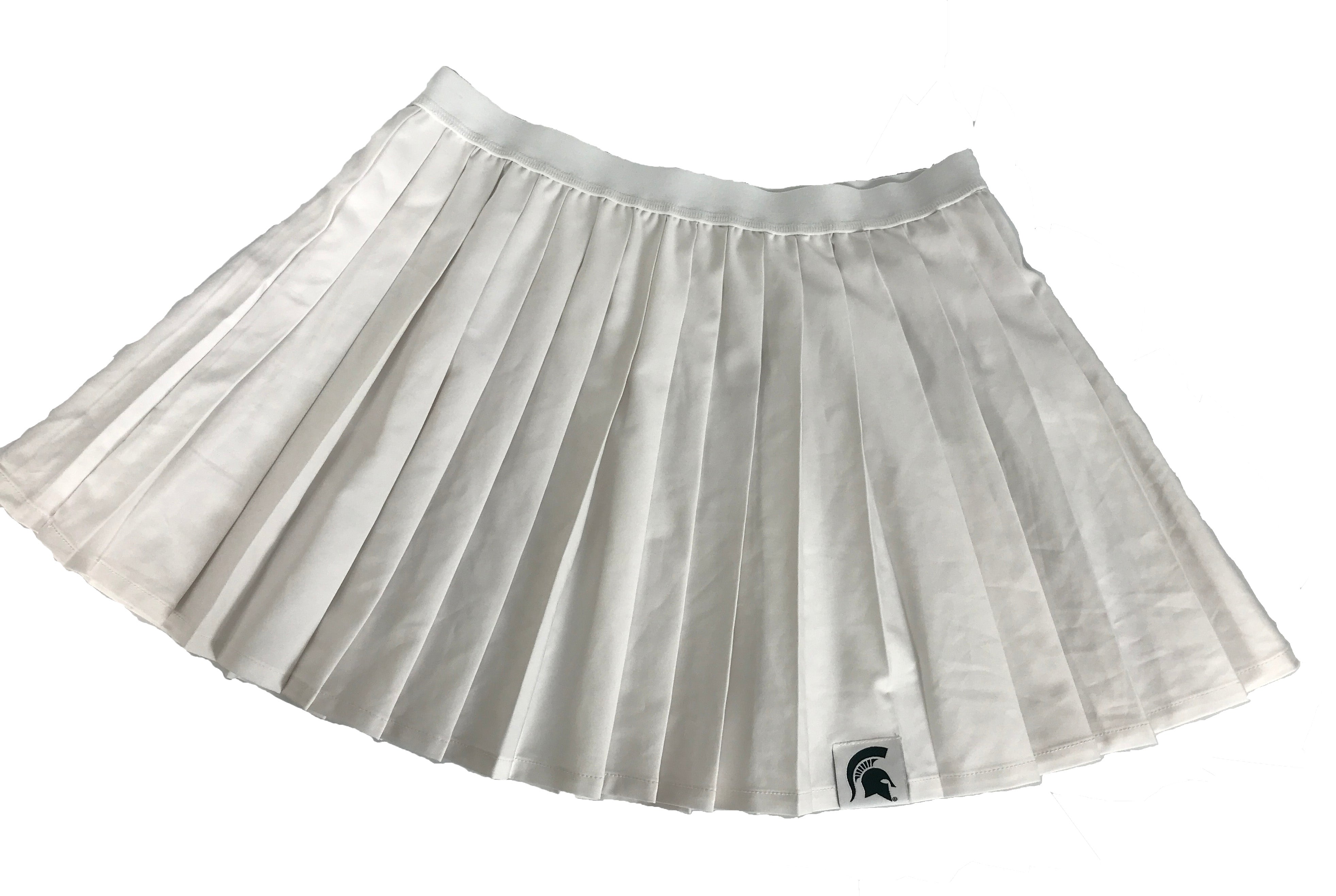 White Pleated Michigan State Tennis Skirt Women's Size Medium