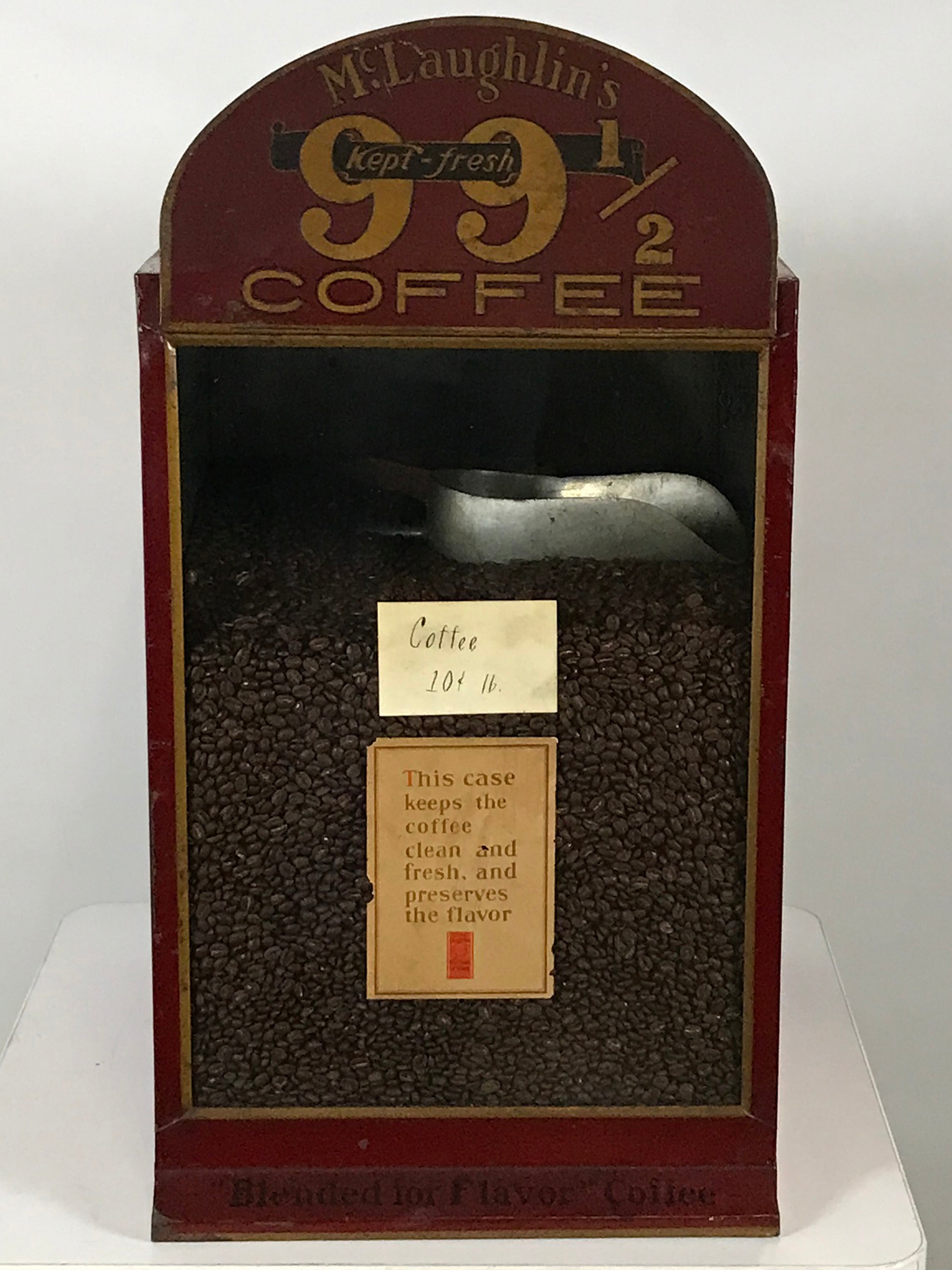 Antique McLaughlin's Counter Service Coffee Display Case