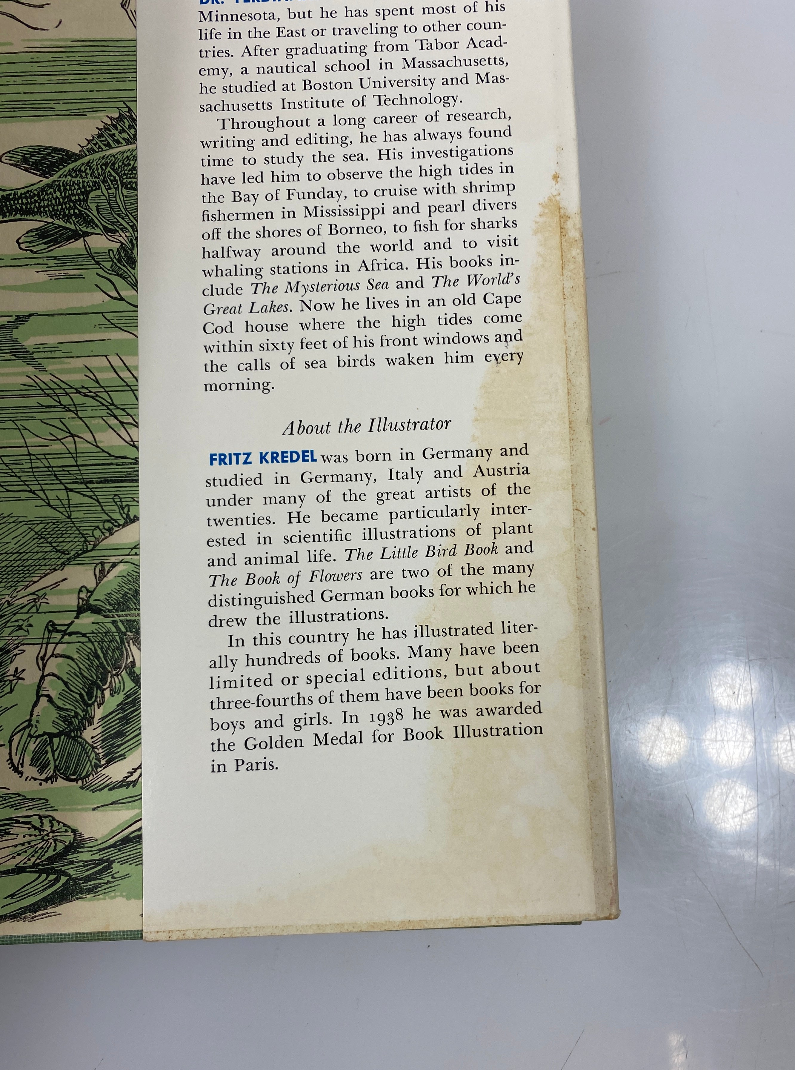 All About the Sea Ferdinand C. Lane Random House 1953 HCDJ