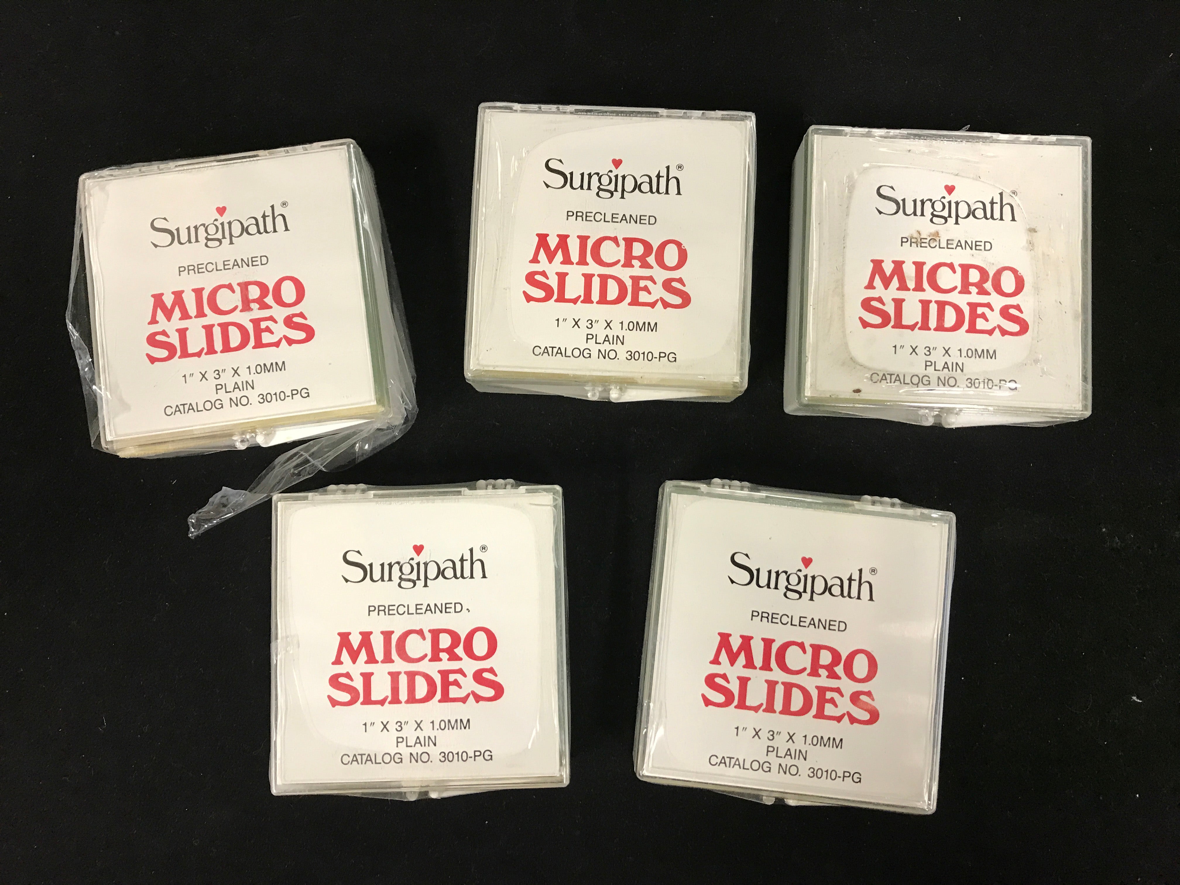 Surgipath Precleaned Micro Slides 1x3"x1mm Plain 3010-PG Bulk Lot *Sealed*