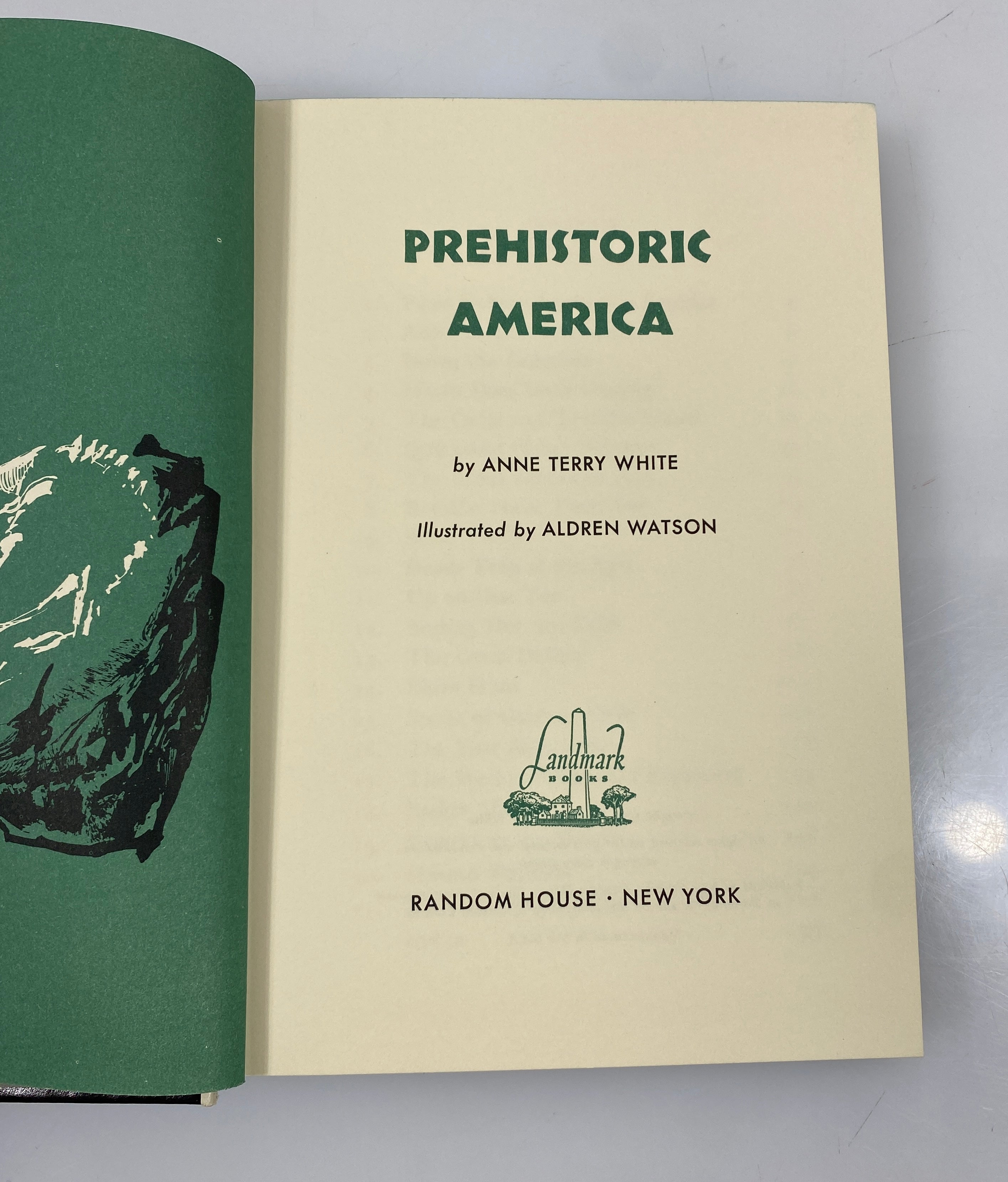Prehistoric America Anne Terry White Random House 1951 HC