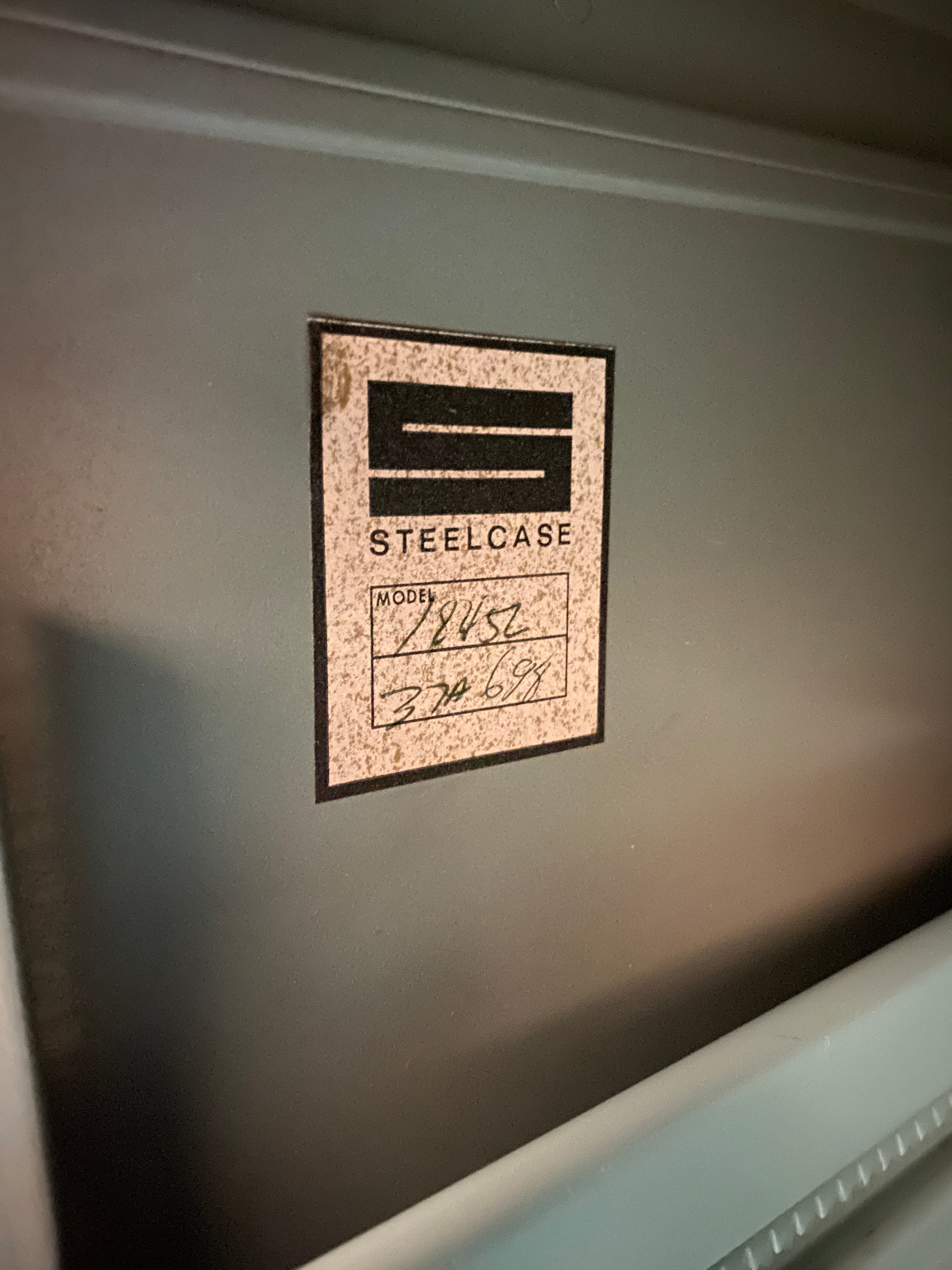 Steelcase #18452 5 Drawer Blue File Cabinet