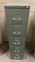 Steelcase #L-8003 5 Drawer Green File Cabinet