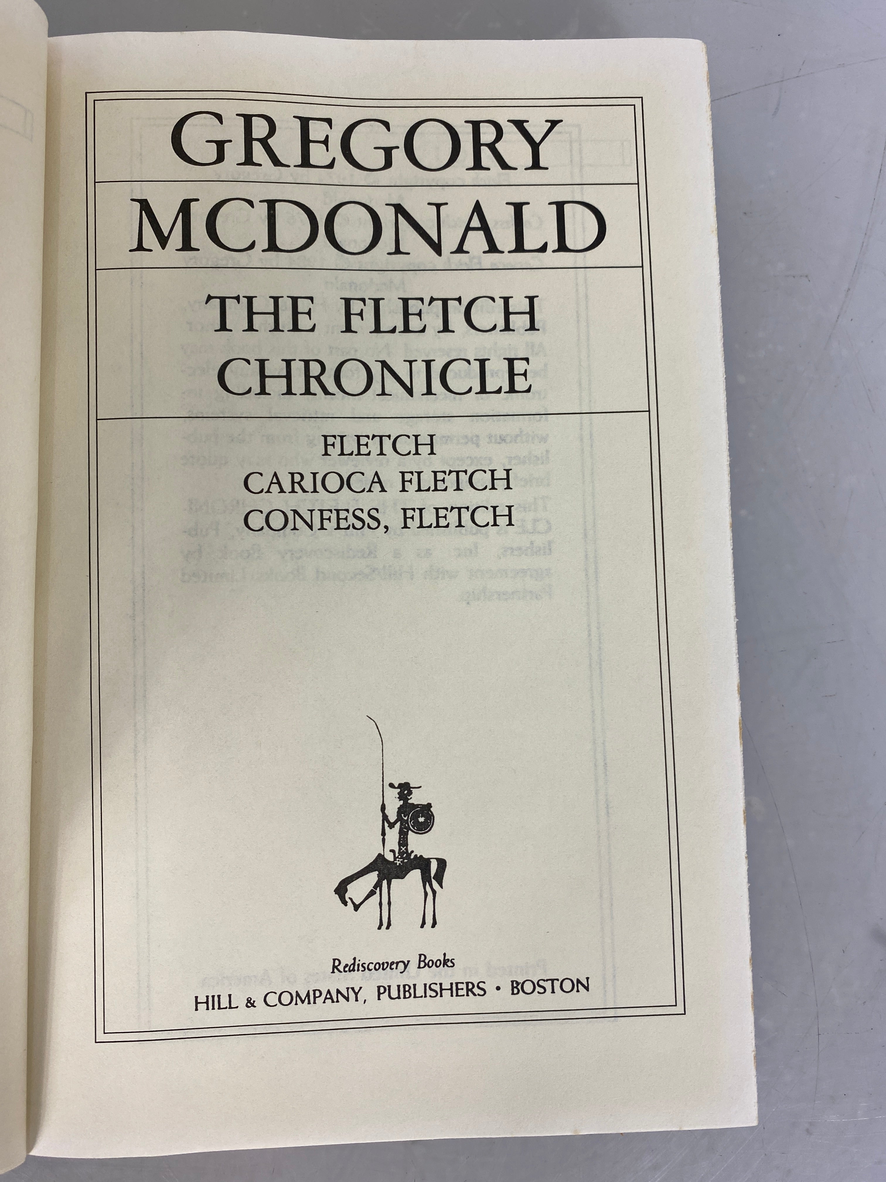 The Fletch Chronicle by Gregory McDonaldHC DJ BCE