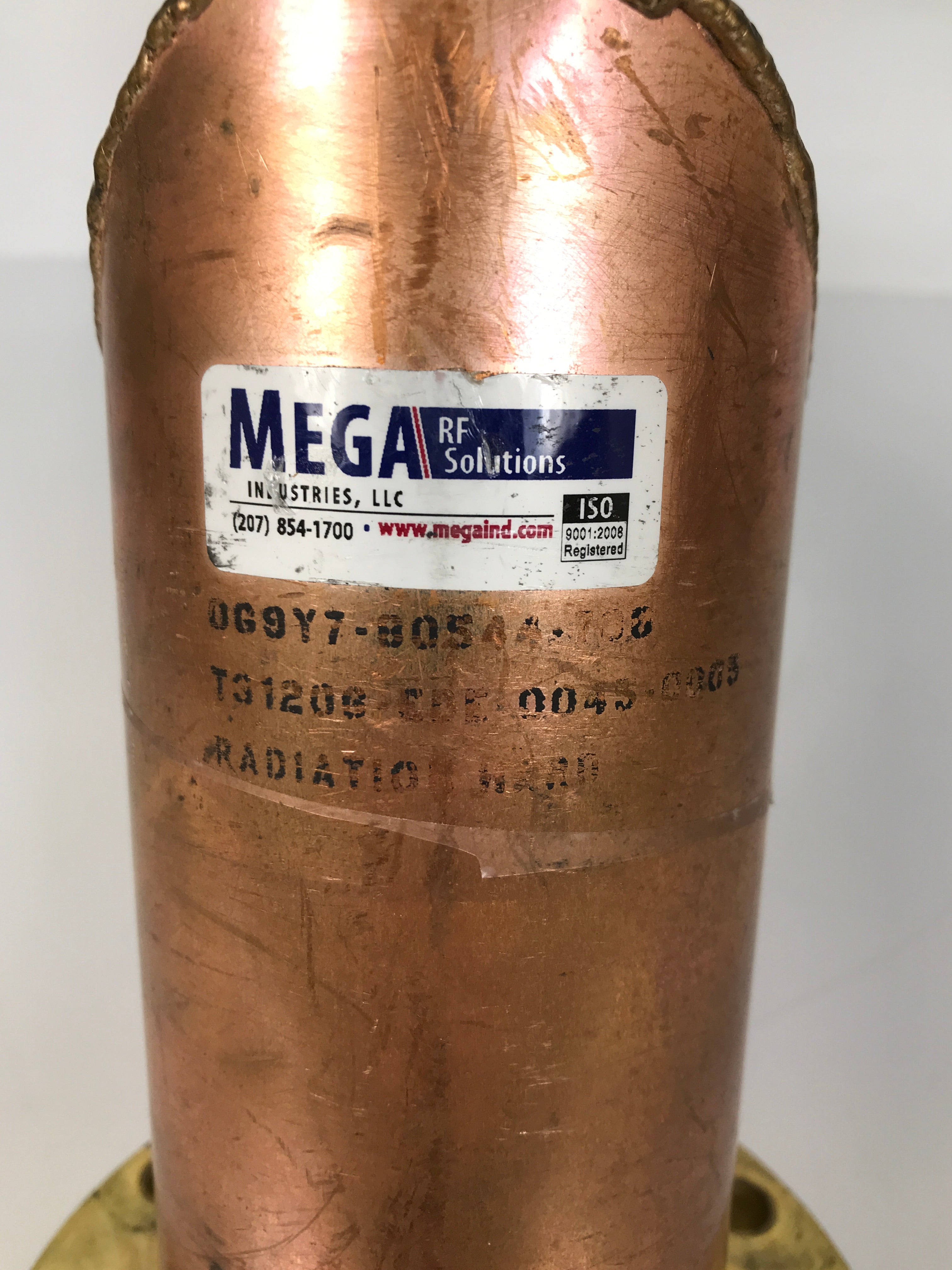 Mega 3 1/8" Copper Transmission Line Coaxial Elbow #2