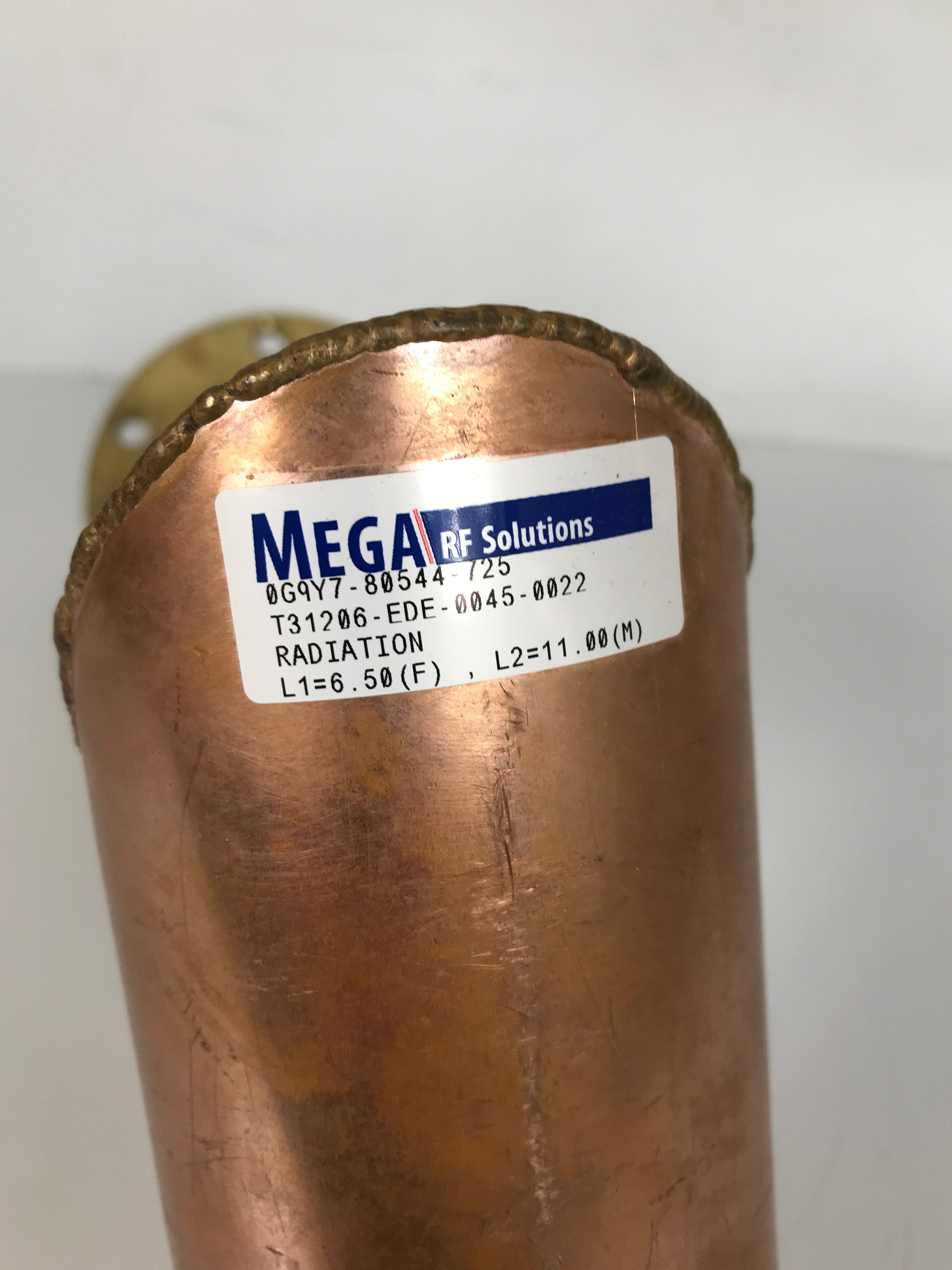 Mega 3 1/8" Copper Transmission Line Coaxial Elbow