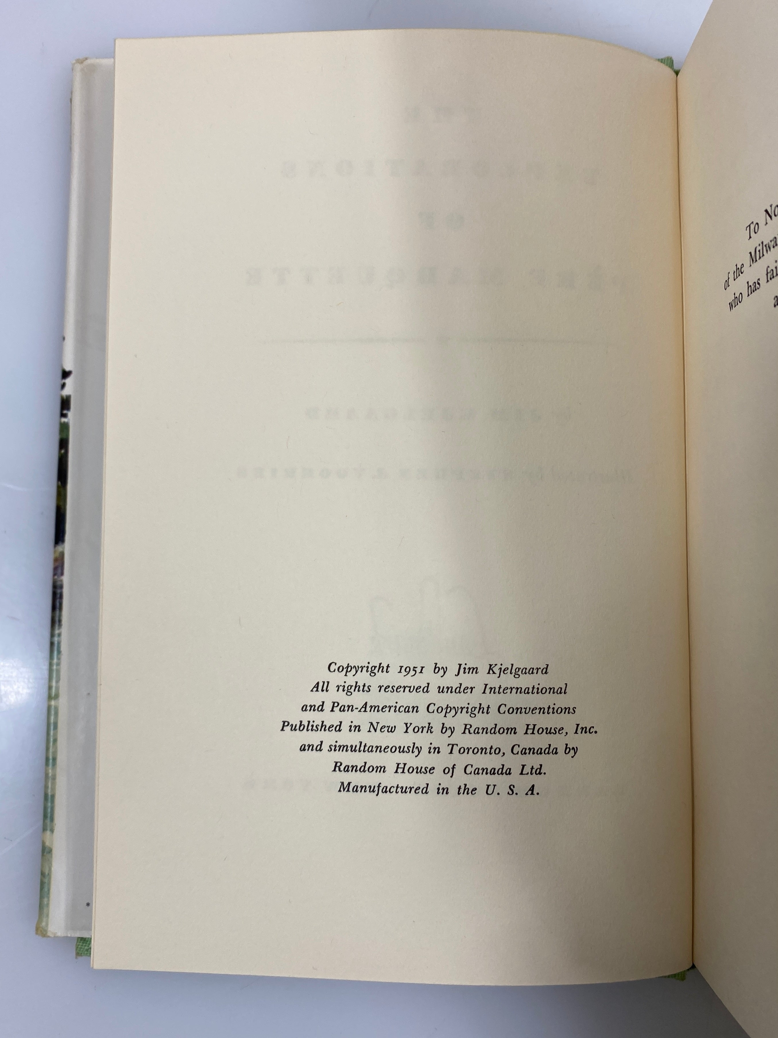 The Explorations of Pere Marquette Jim Kjelgaard Random House 1951 HCDJ