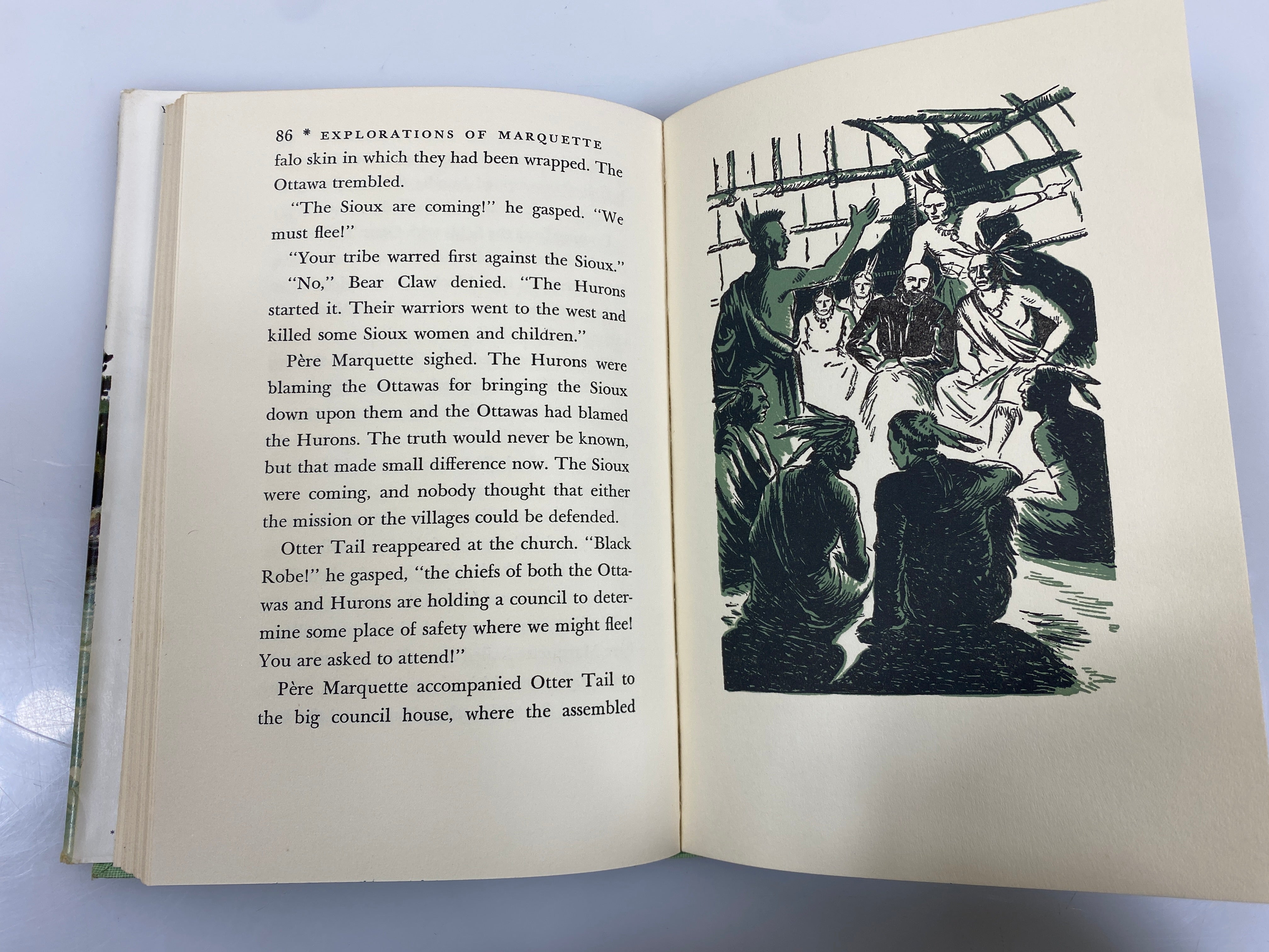 The Explorations of Pere Marquette Jim Kjelgaard Random House 1951 HCDJ