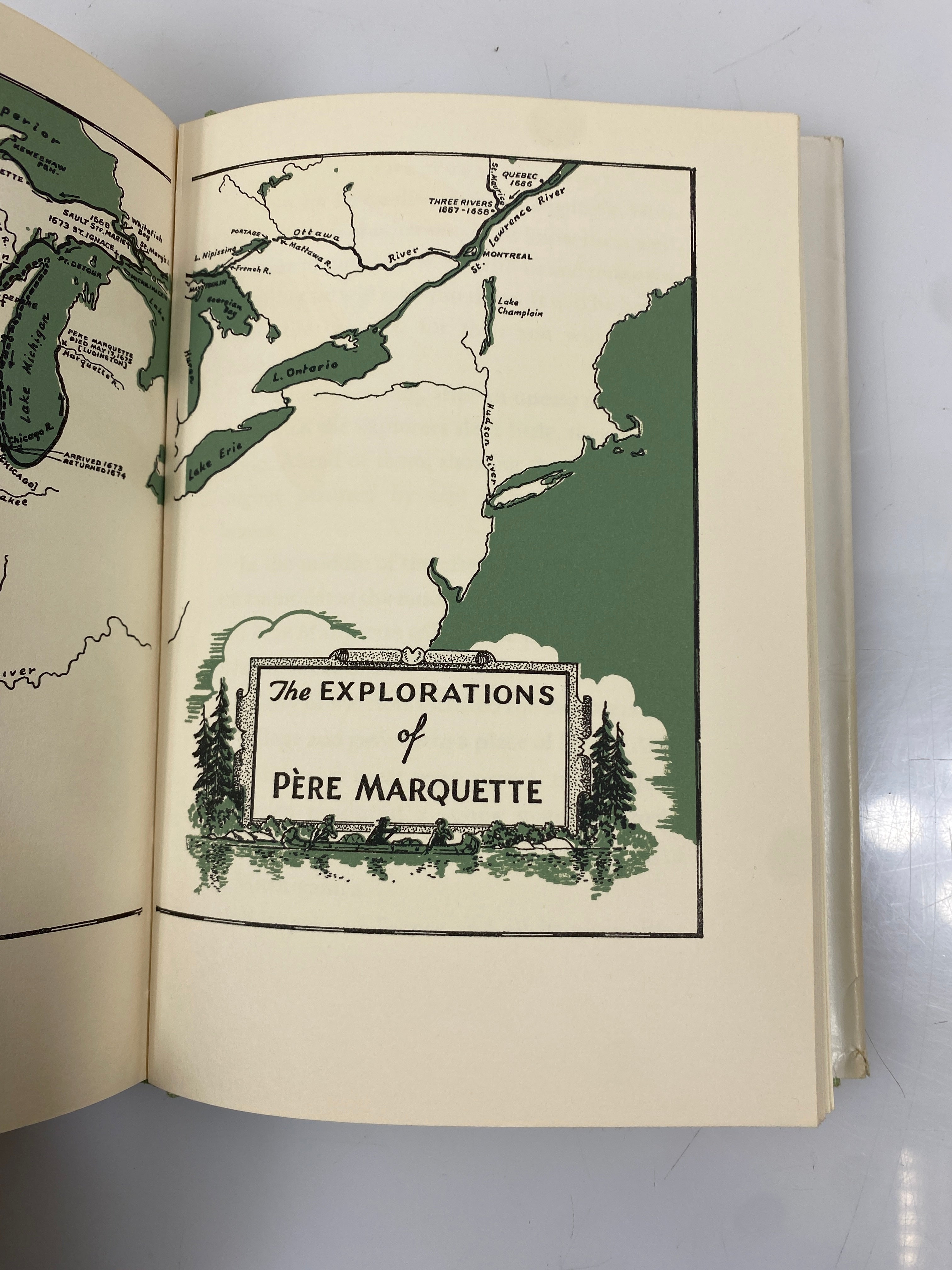 The Explorations of Pere Marquette Jim Kjelgaard Random House 1951 HCDJ