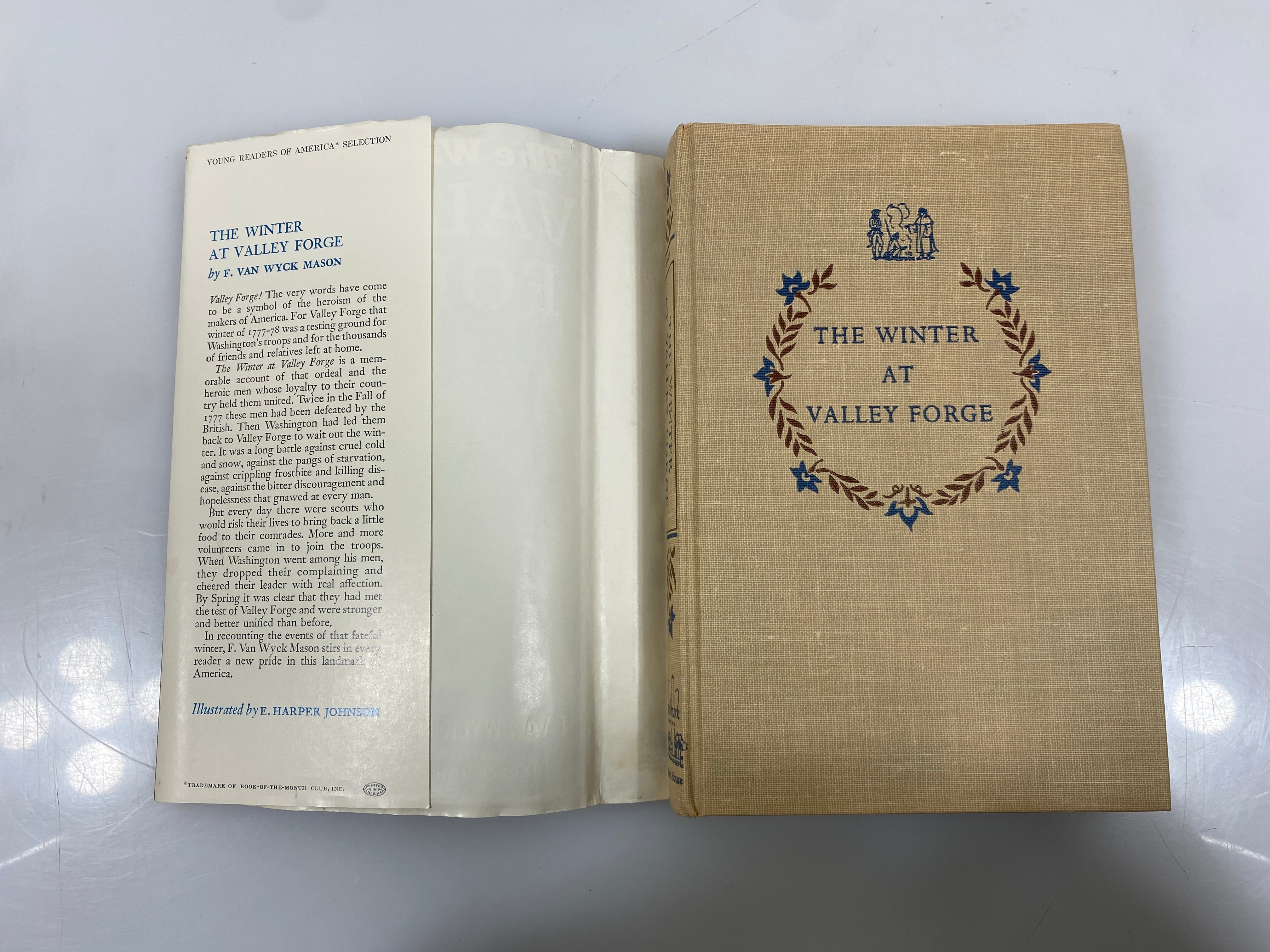 The Winter at Valley Forge F. Van Wyck Mason Random House 1953 HCDJ