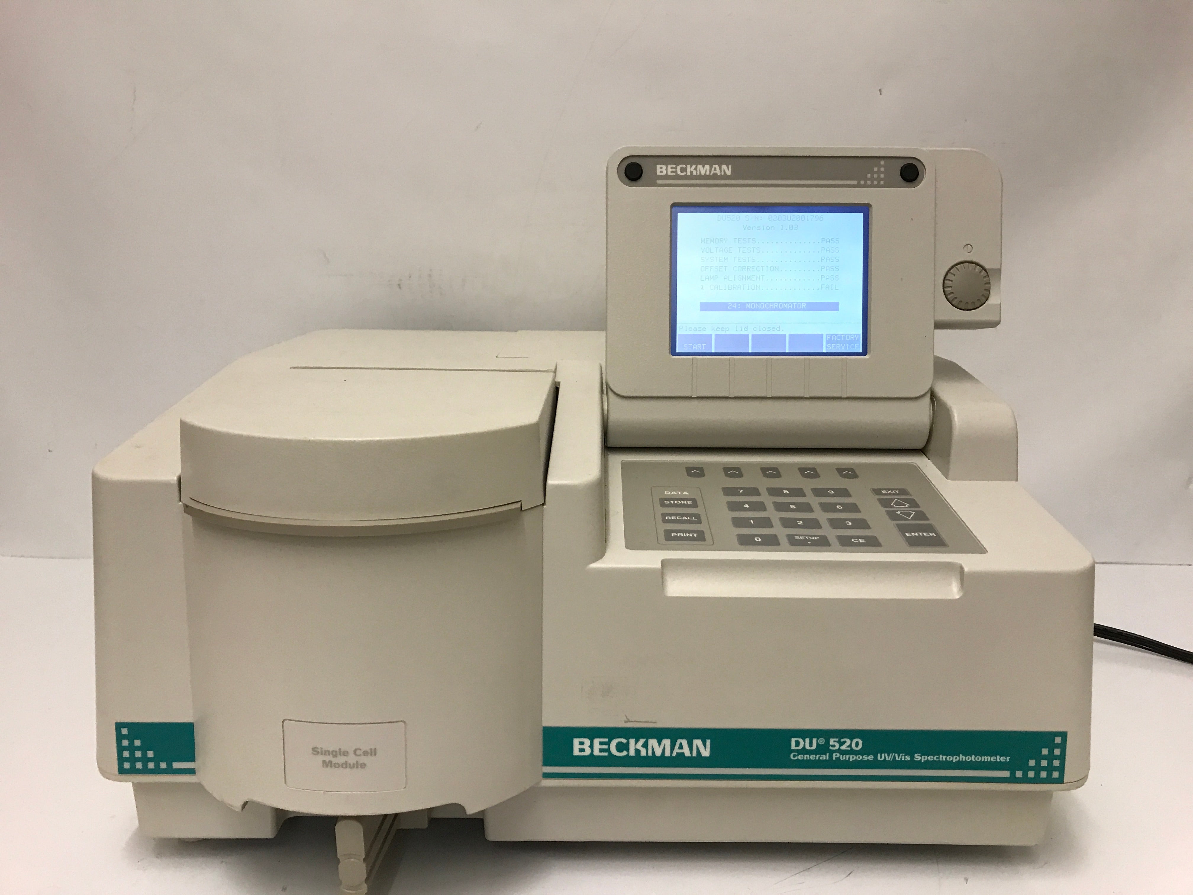 Beckman DU 520 UV/VIS Spectrophotometer
