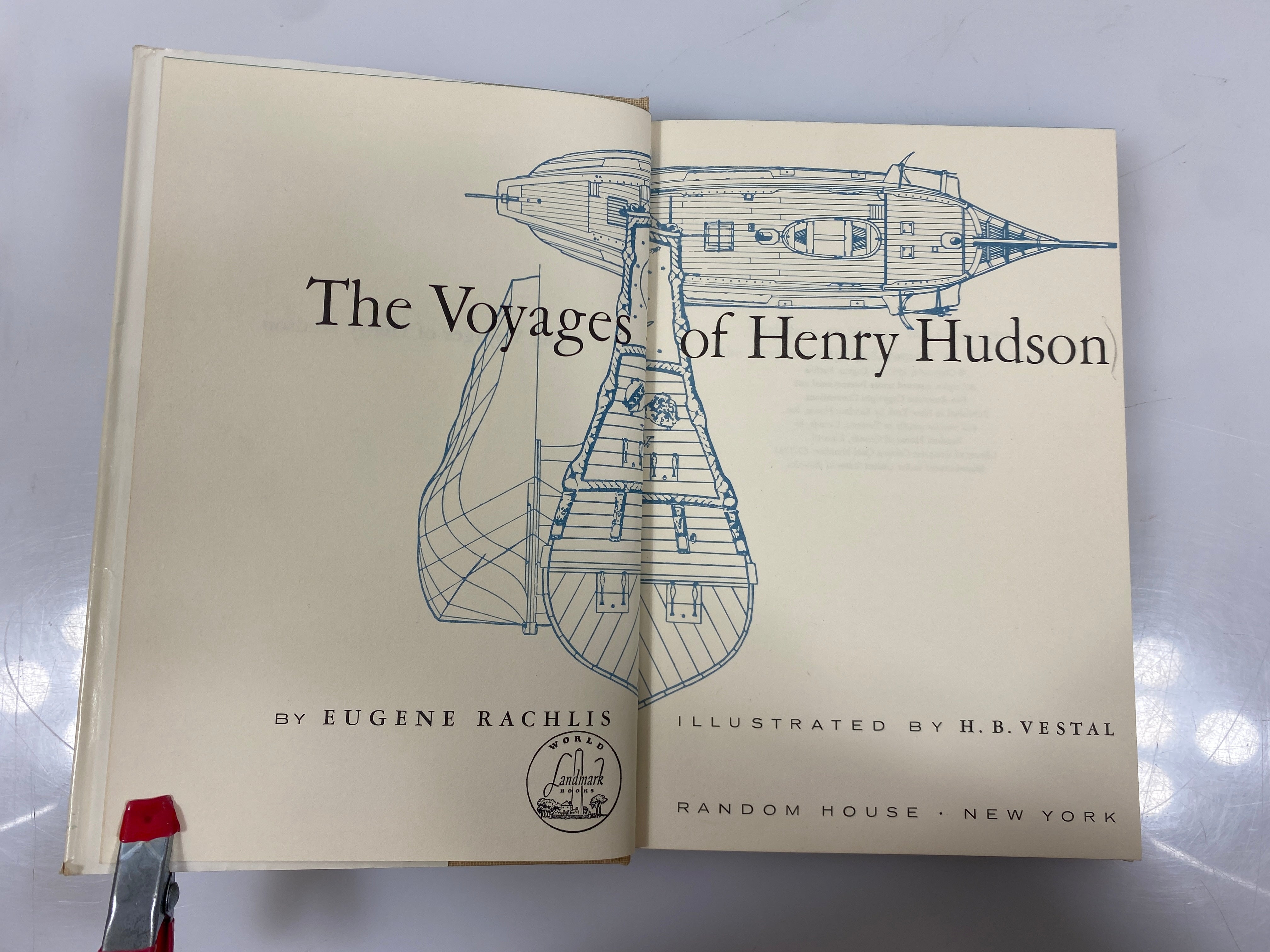 The Voyages of Henry Hudson Eugene Rachlis Random House 1962 HCDJ