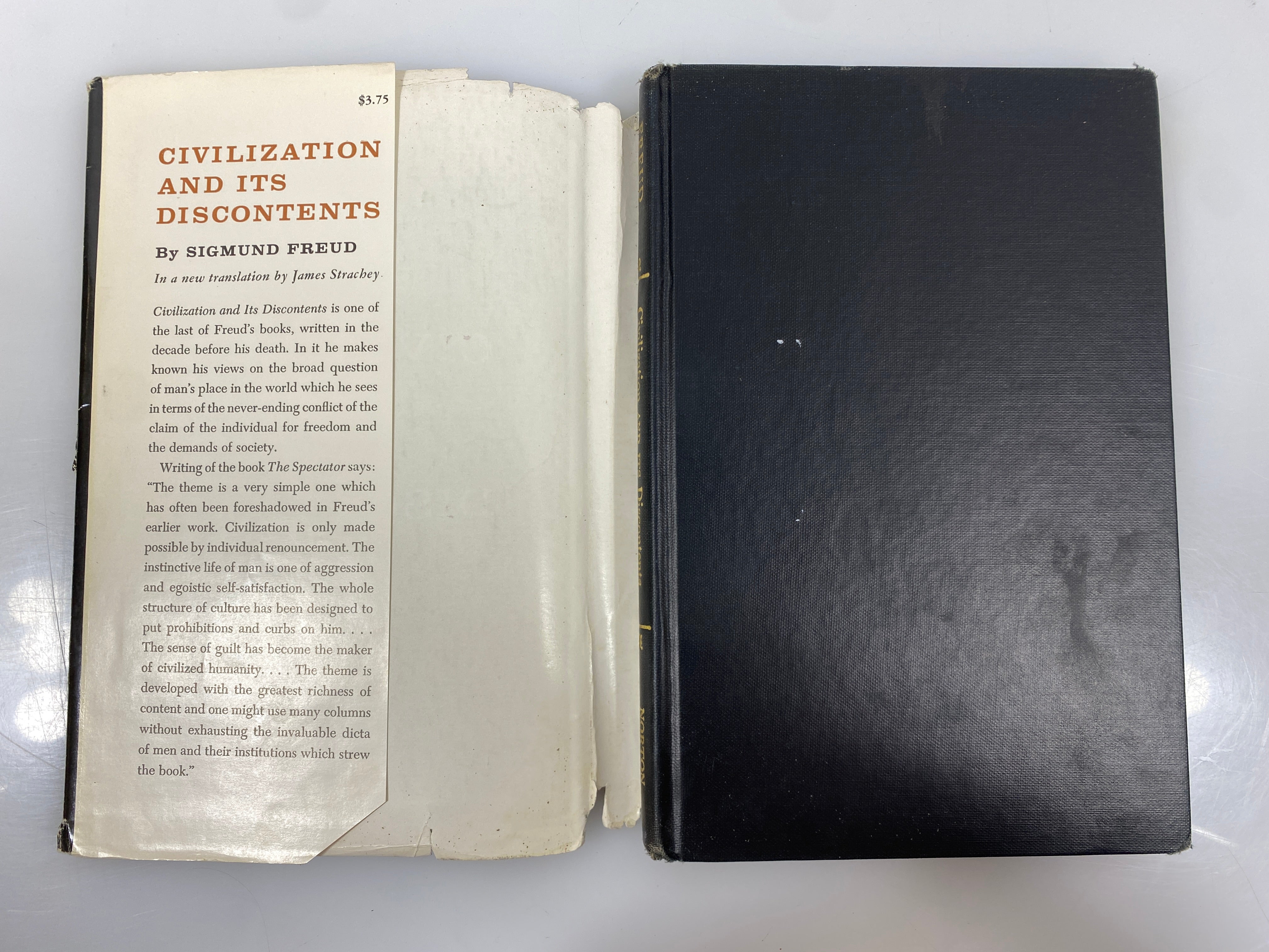 Civilization and Its Discontents Sigmund Freud 1st American Ed. 1962 HCDJ