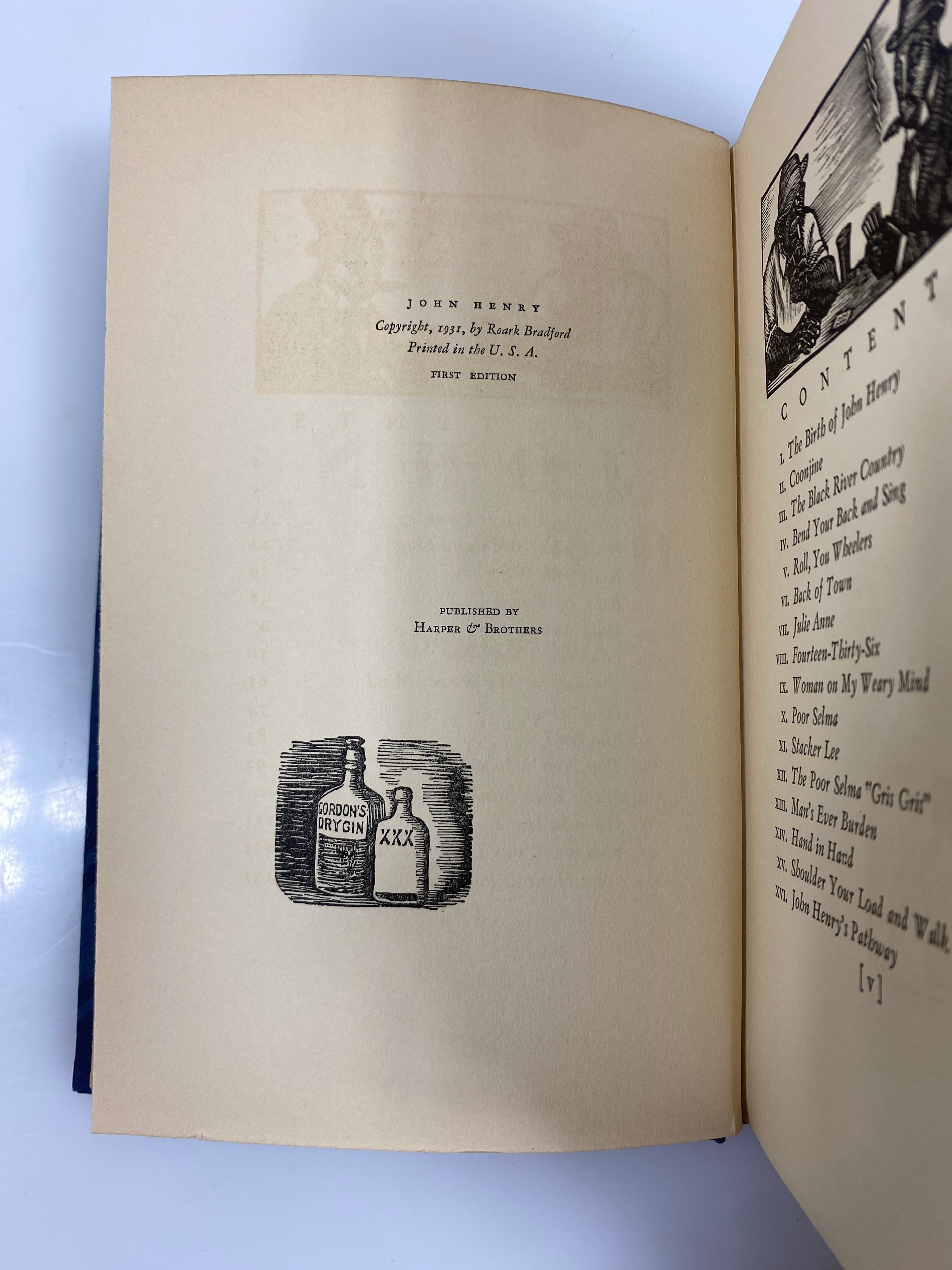 John Henry by Roark Bradford The Literary Guild 1st Ed. 1931 HC