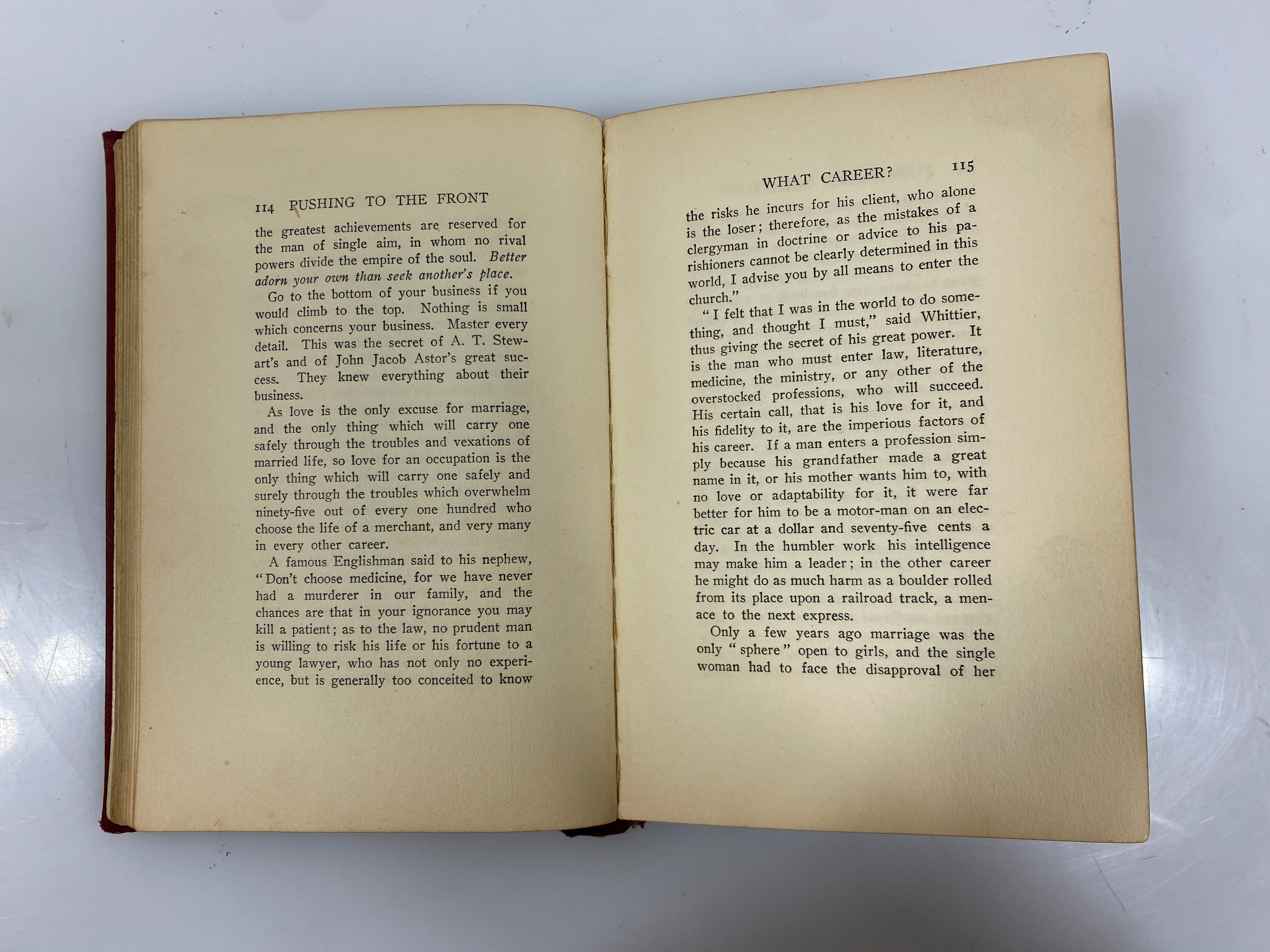 Pushing to the Front by Orison Swett Marden 1894 HC