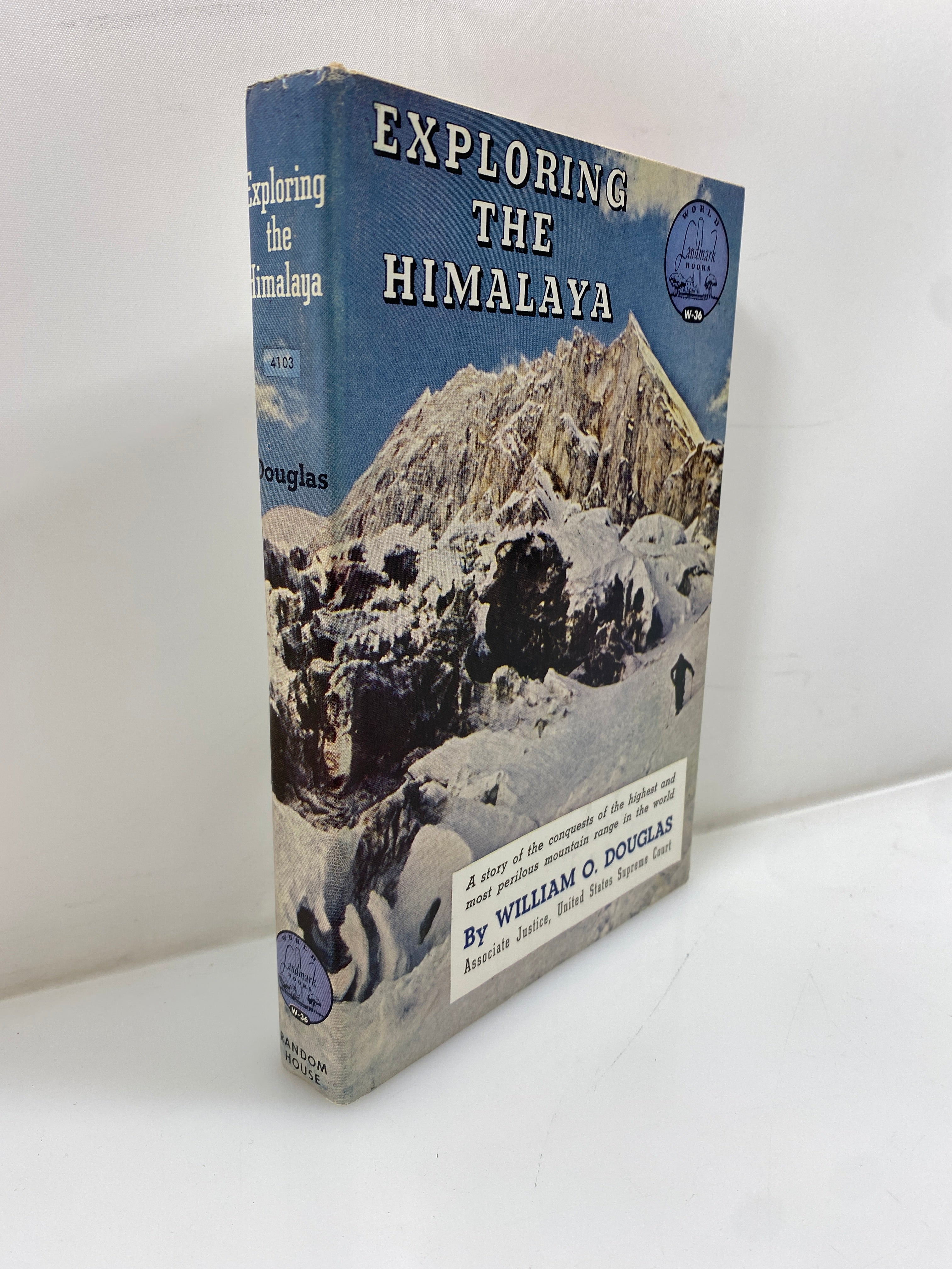 Exploring the Himalaya William Douglas Random House 1958 HCDJ