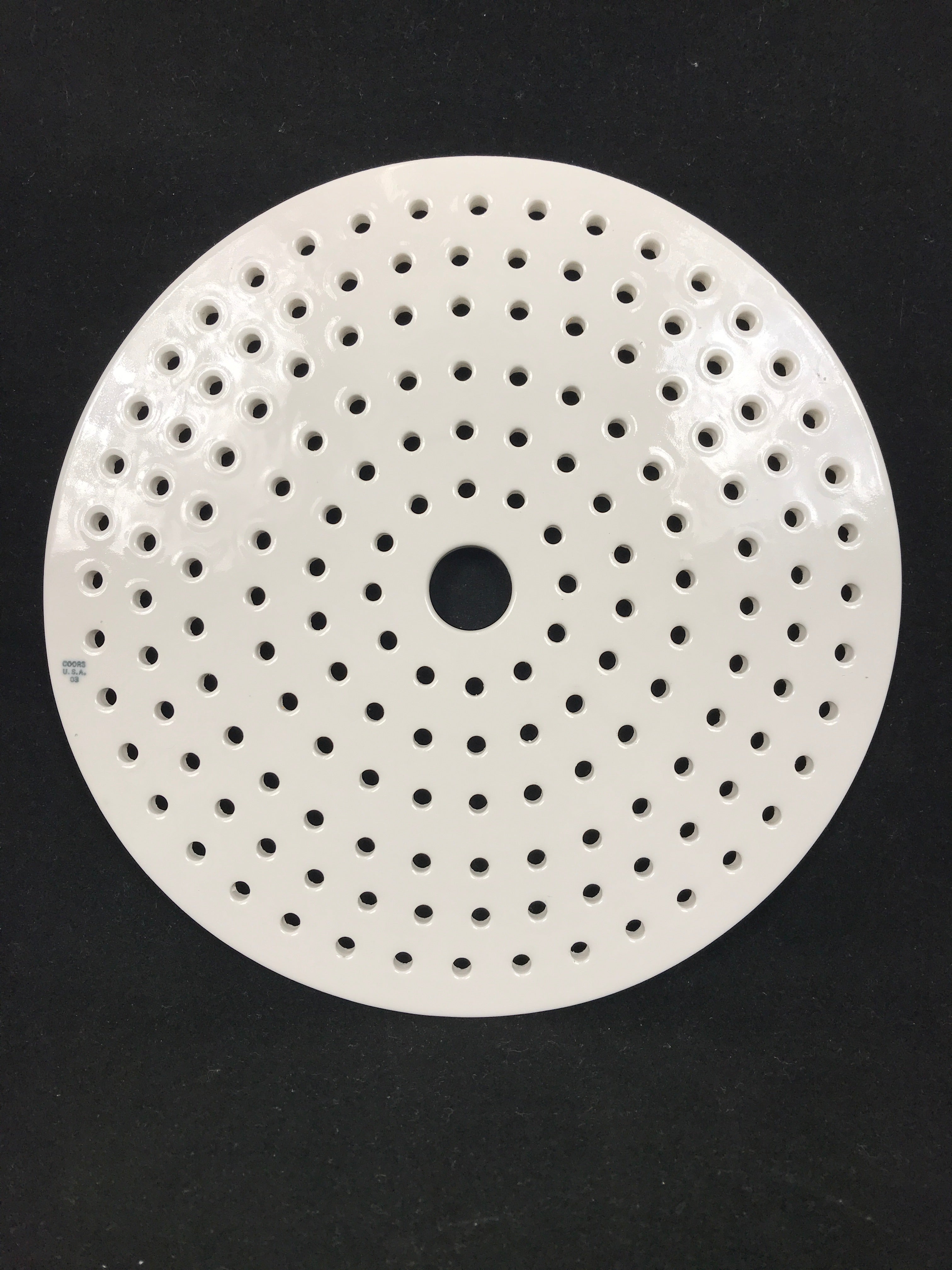 Coors 9" Ceramic Plate Insert for Vacuum Desiccator - 03